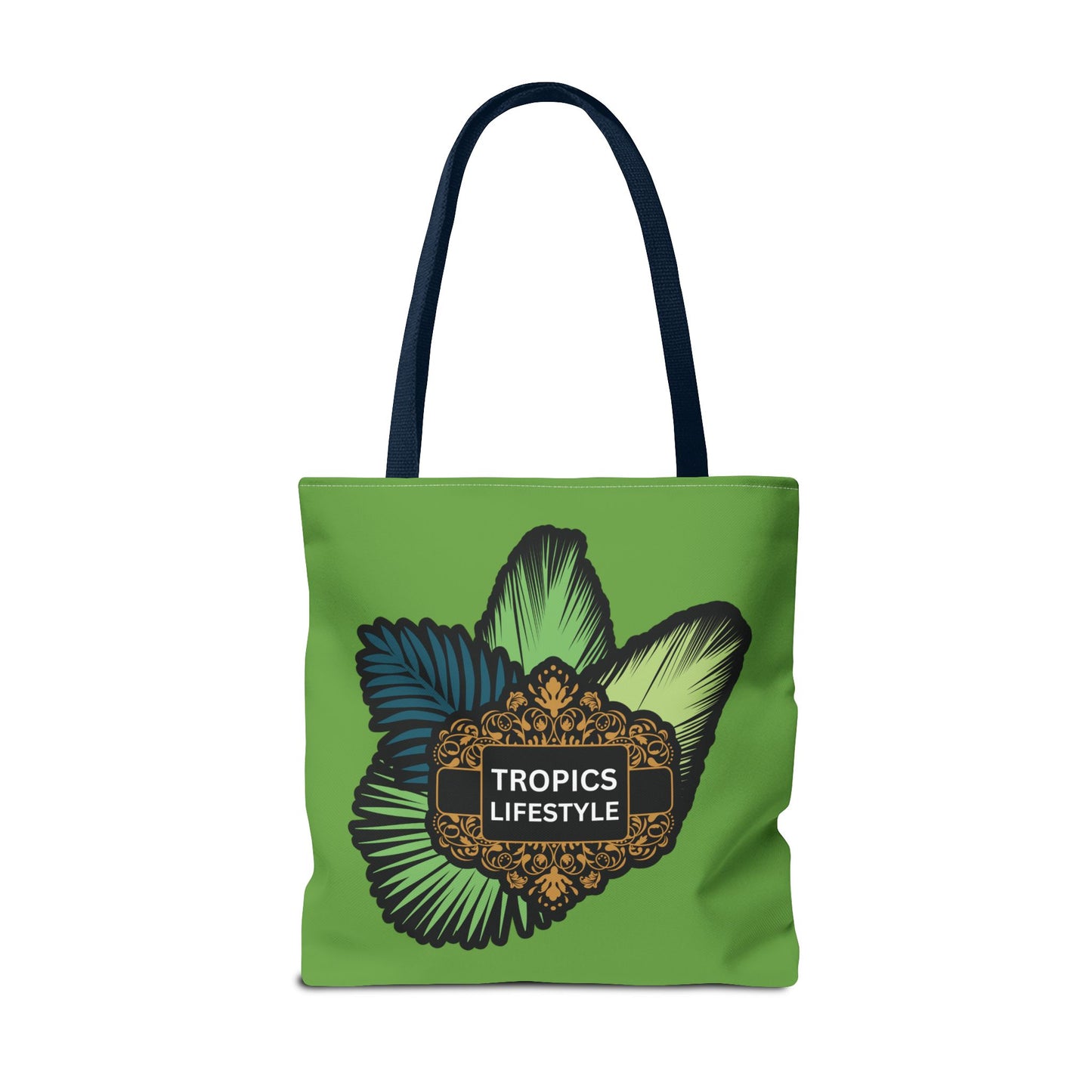 Elegant Tropics Lifestyle Logo Tote Bag - 3 Sizes, Green