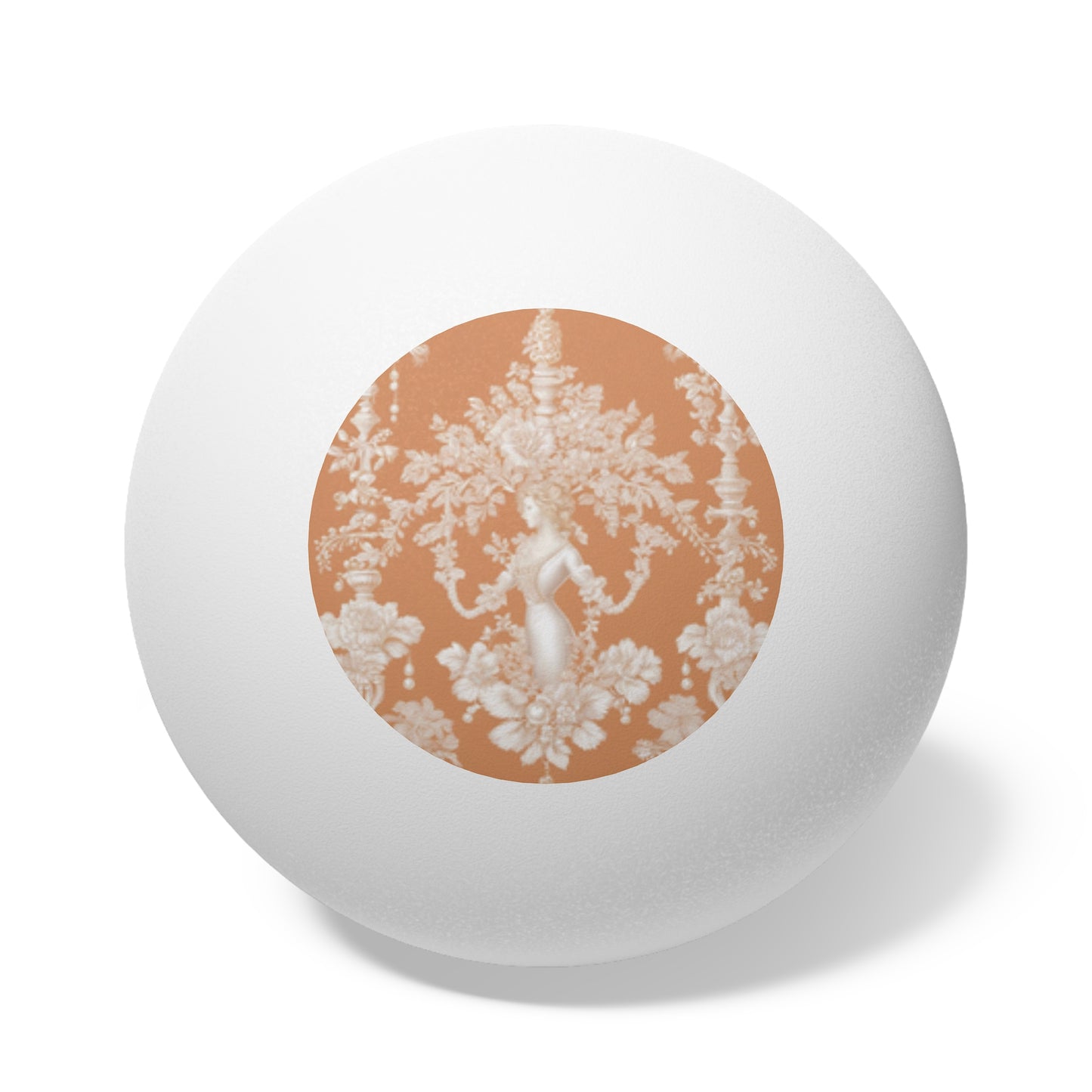Tropical Paradise Ping Pong Balls - 6 Pack with Pearl Lady Toile Melon