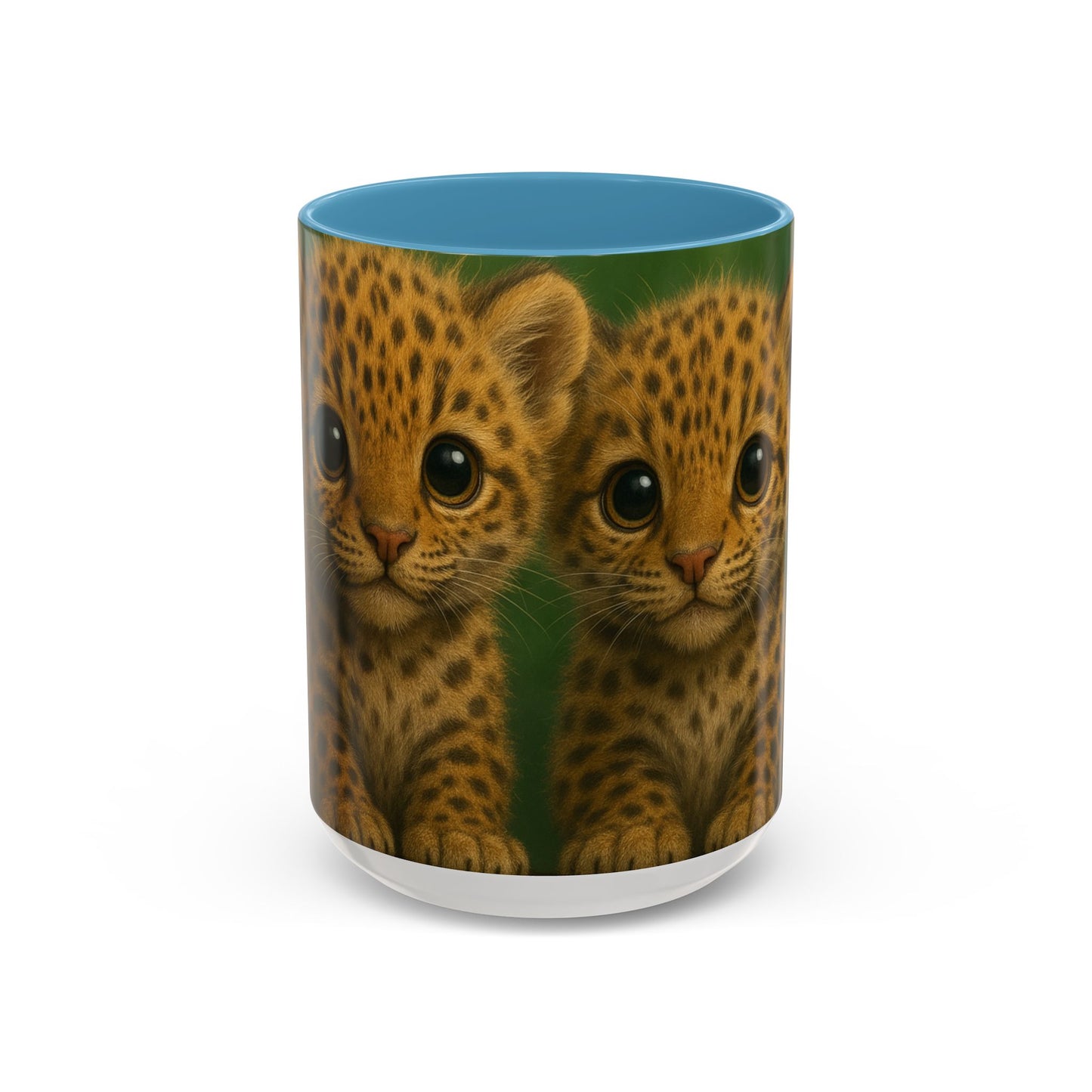 Accent Color Coffee Mug (11, 15oz), 8 Colors - Baby Jaguars