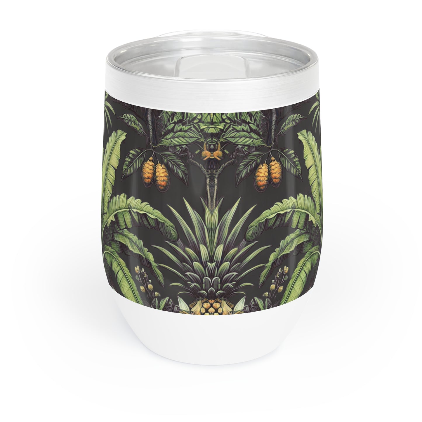 Chill Wine Tumbler / Tropical Fruit, Black