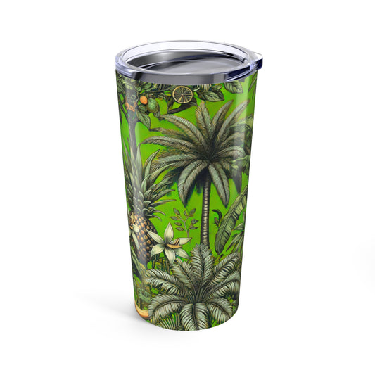 20oz Tropical Glossy Tumbler - Tropical Fruit, Green