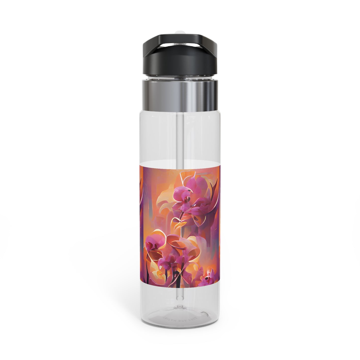 Tropical 20oz Tritan Sport Water Bottle -  Leakproof, Lightweight, BPA-Free / Mystic Orchids