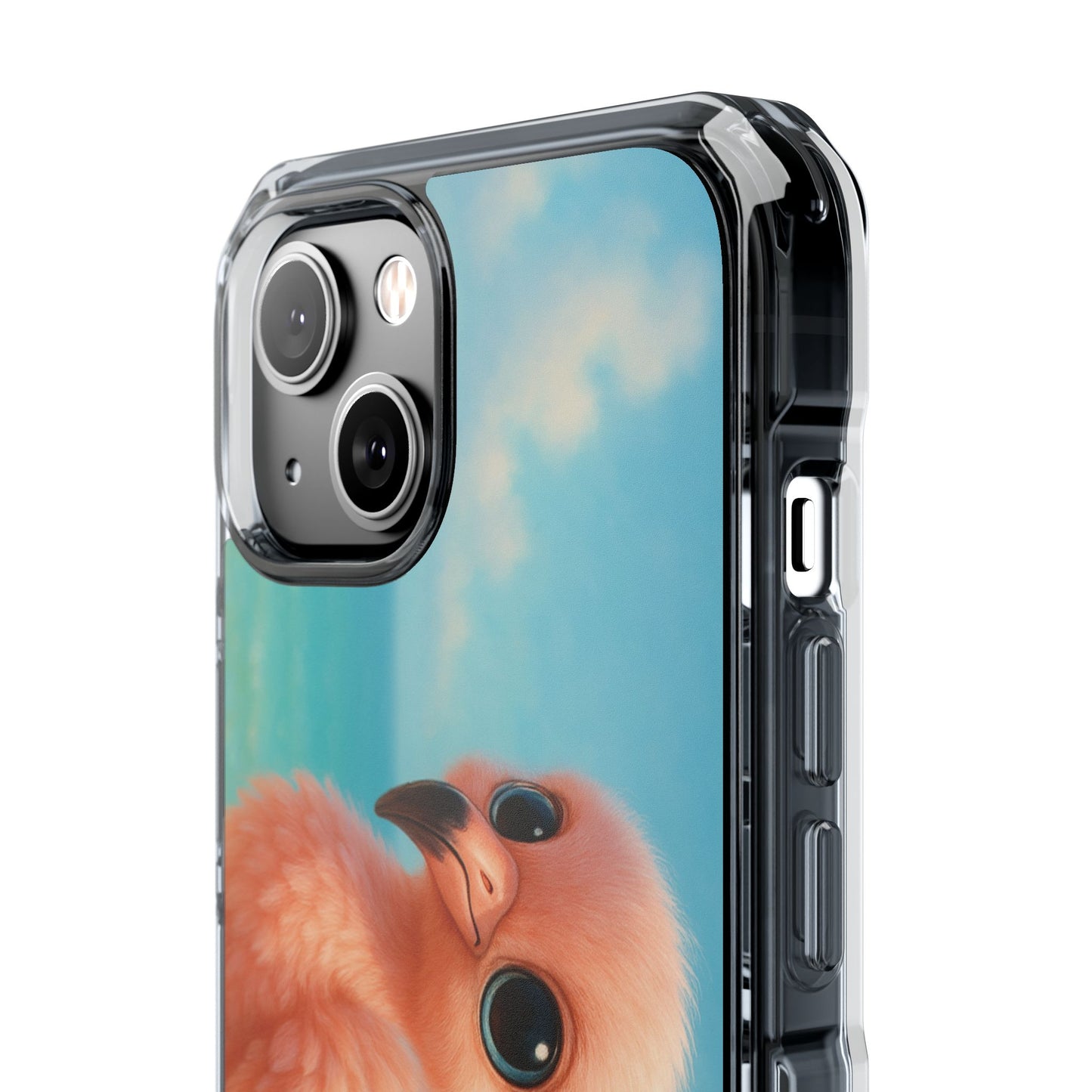 Baby Flamingo Magnetic Clear Phone Case, Many Models