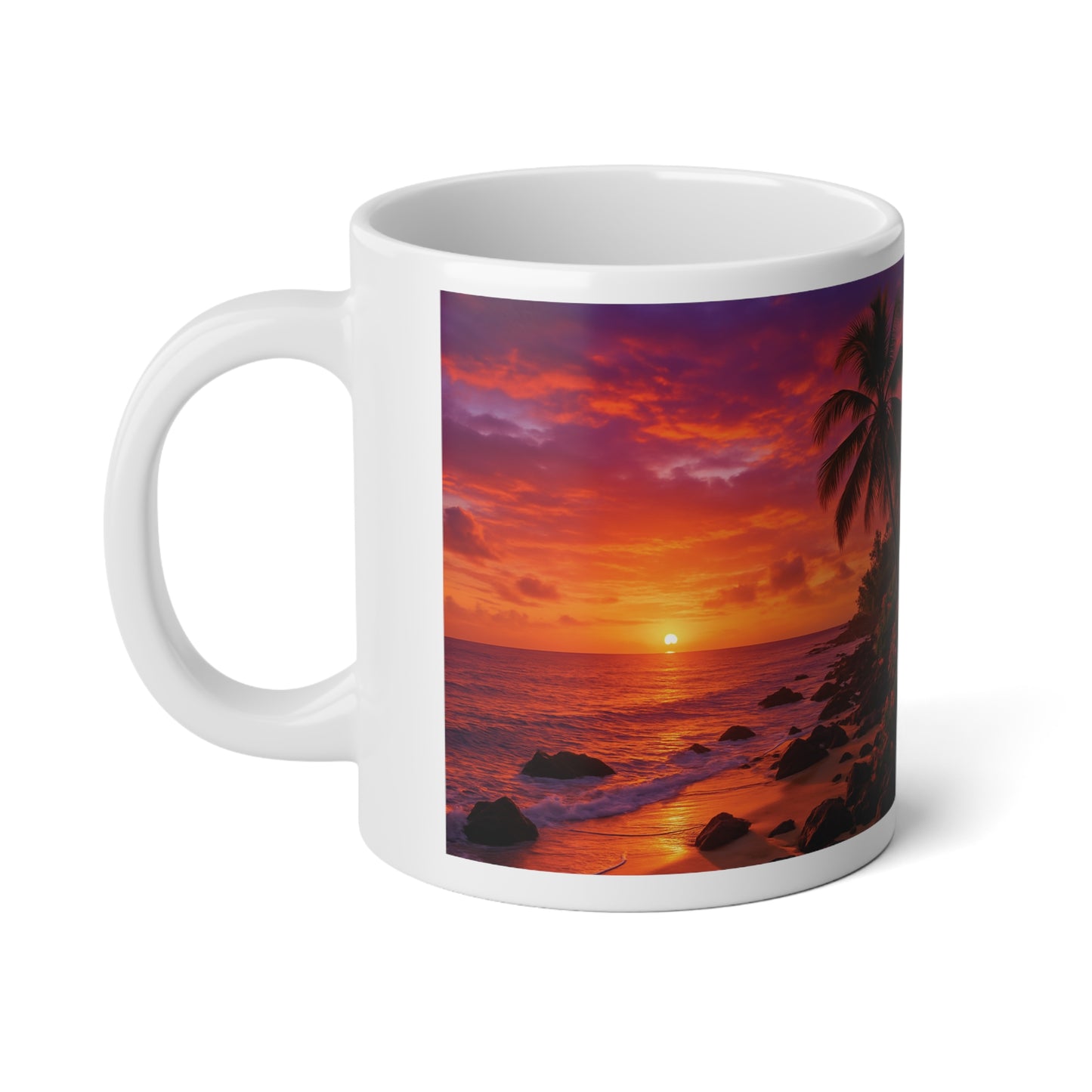 Jumbo Mug, 20oz, Ember Island | Tropical Coffee Cup