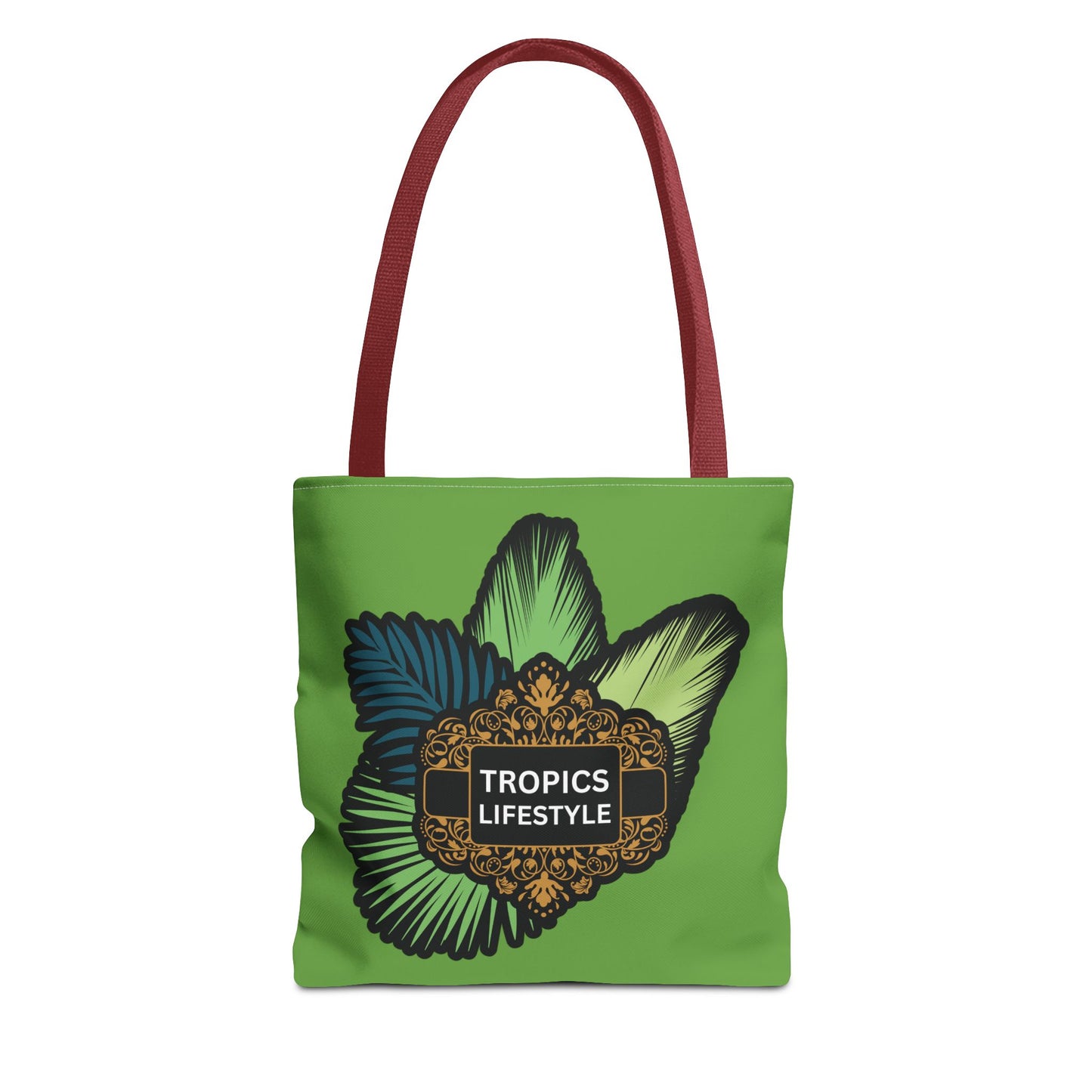 Elegant Tropics Lifestyle Logo Tote Bag - 3 Sizes, Green