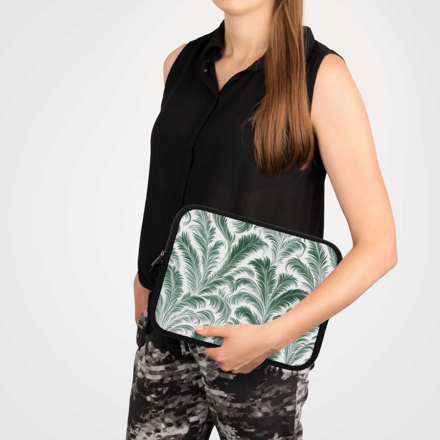 Tropical Laptop Sleeve, 5 Sizes - Perfect for Rainforest Lovers & Students / Rocco Green