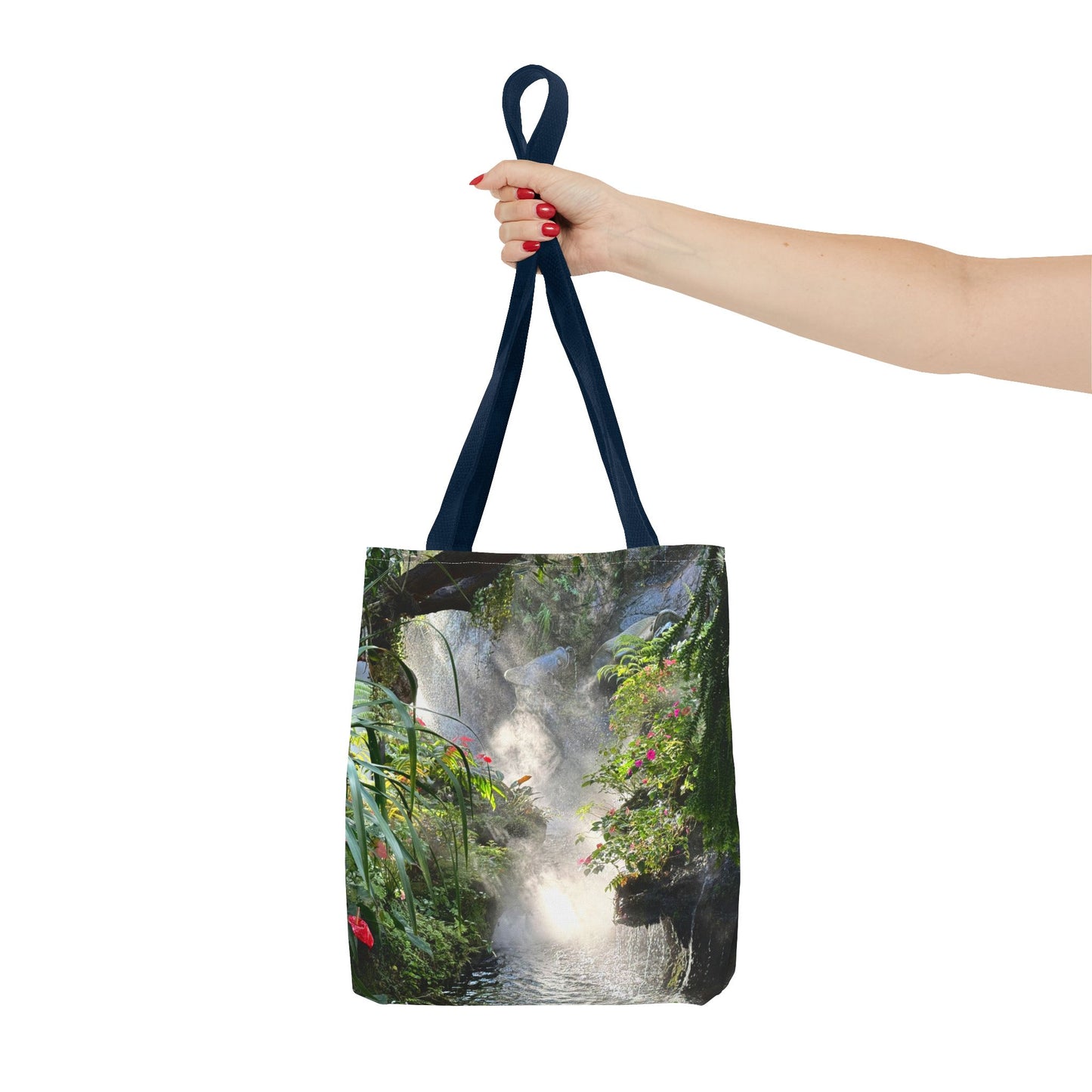 Tropical Misty Rainforest River Tote Bag - 3 Sizes