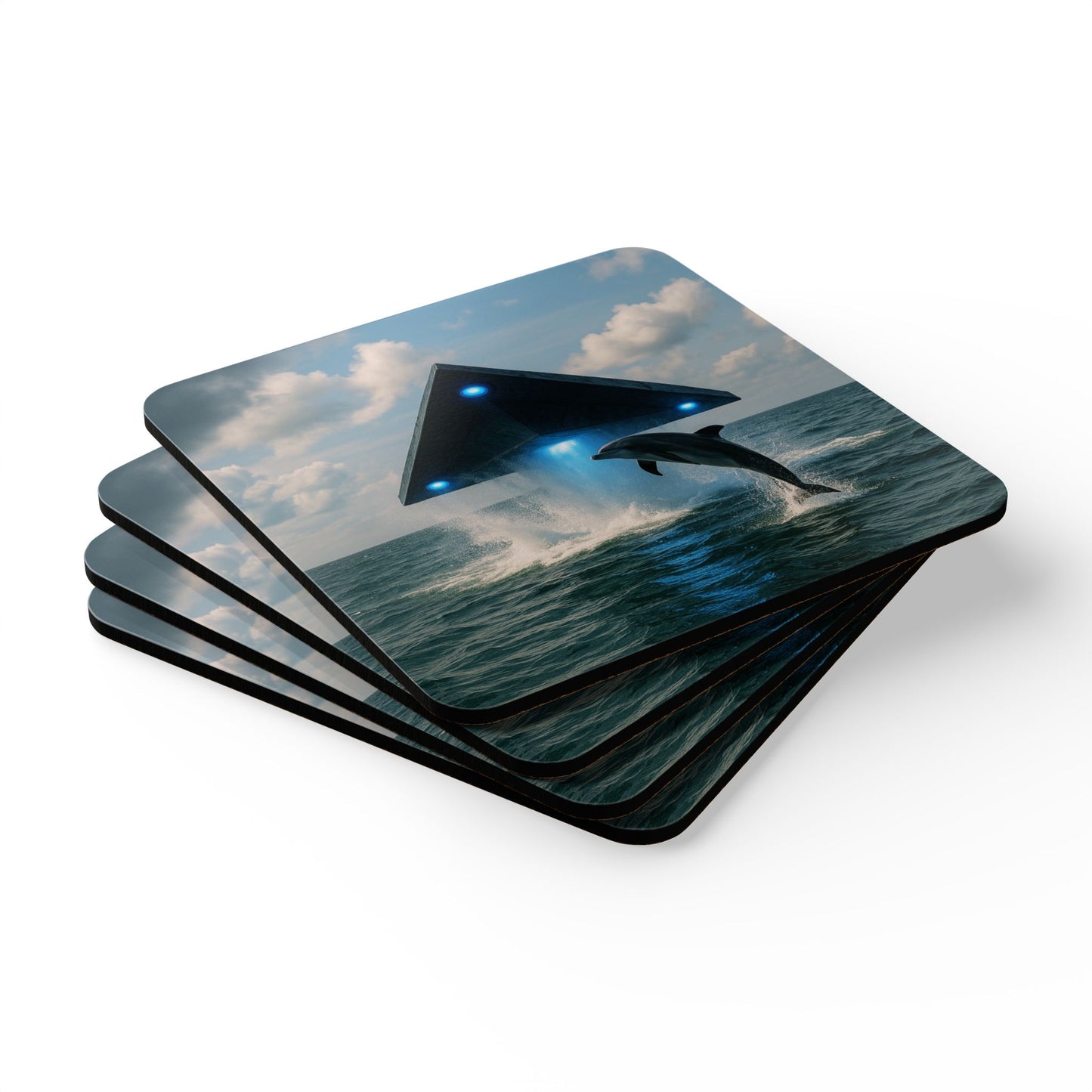 Coaster Set -  UFO and Dolphin