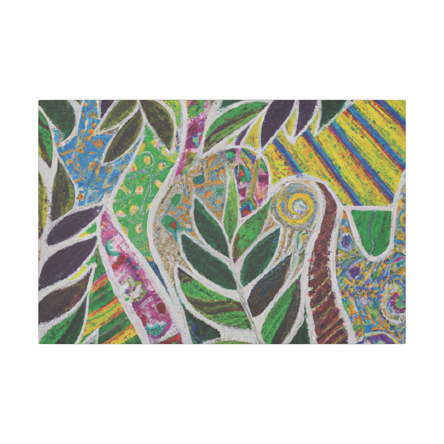 Tropical Canvas Artwork - Stretched Canvas Print, Many Sizes / Amazon Whimsy