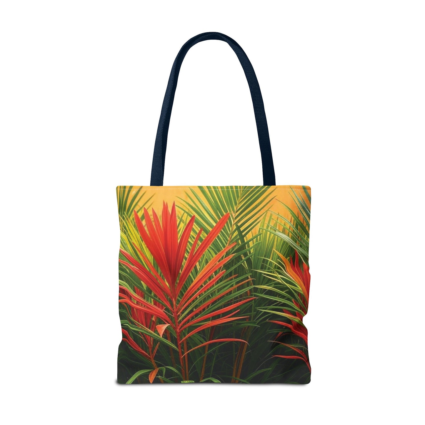 Red Flame Palm Tote Bag - 3 Sizes
