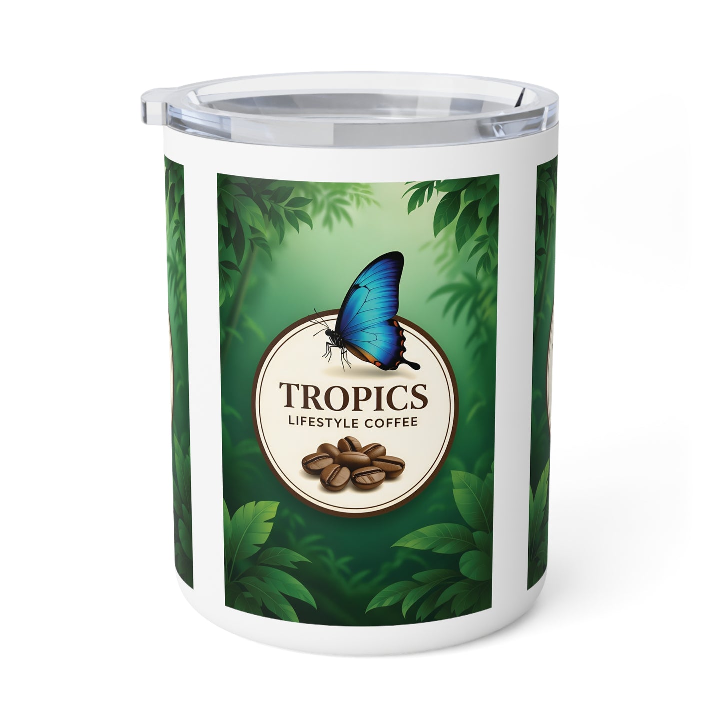 Copy of Tropical Insulated Coffee Mug, 10oz / Tropical Bean Flower