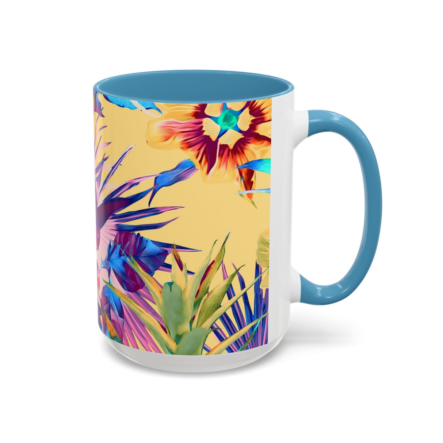 Accent Coffee Mug (11, 15oz), Plant Palooza, orange sherbet / Various Colors