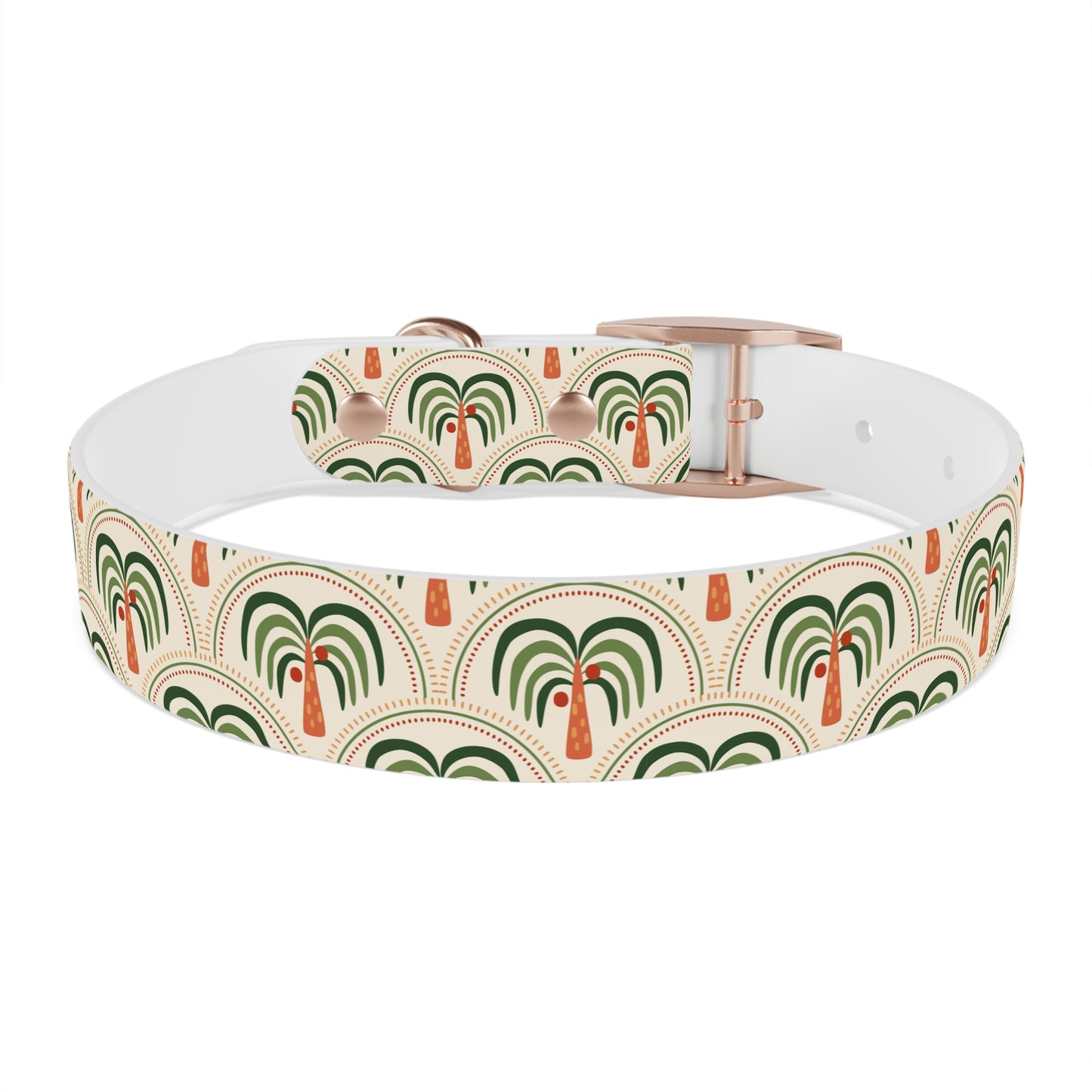 Dog Collar - Stylized Mosaic Palms