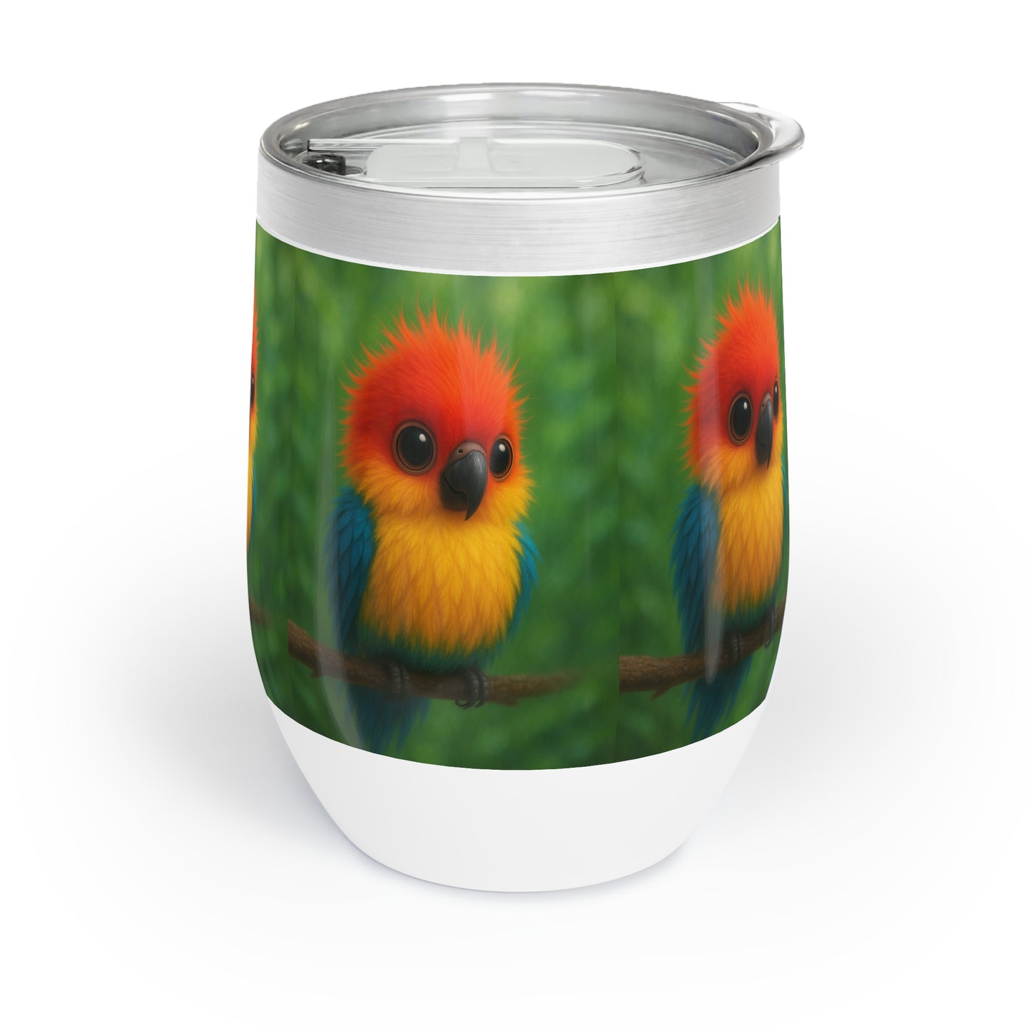 Baby Parrot Wine Tumbler – Perfect for Relaxing Evenings and Outdoor Gatherings