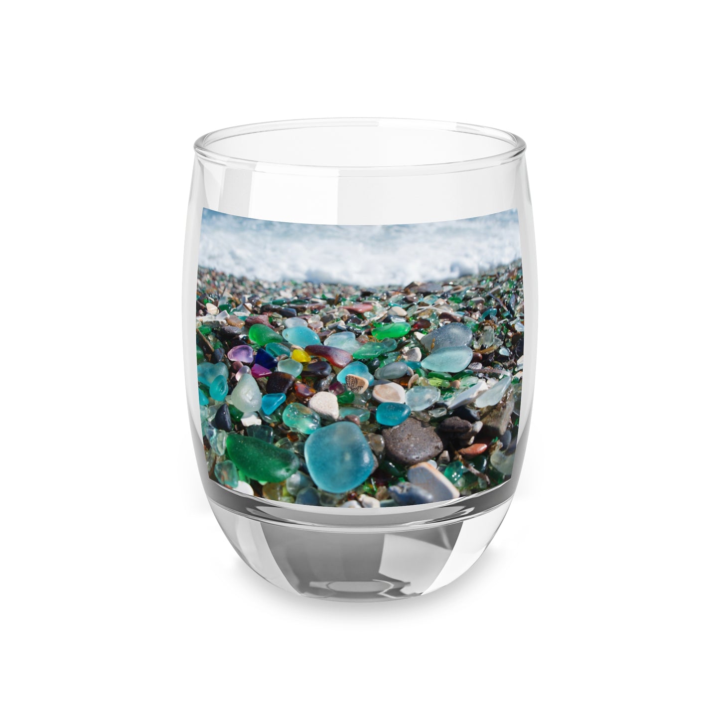 Whiskey Glass, Beach Glass Along Shoreline