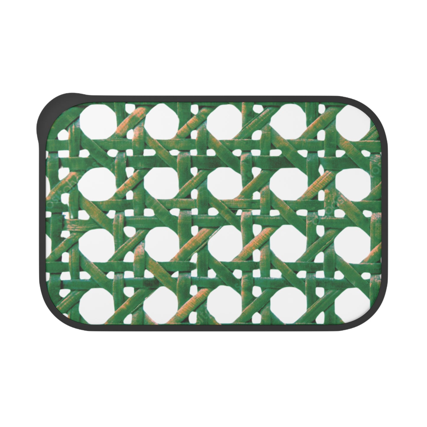 Bento Box with Utensils - Beach Chair Wicker, Green