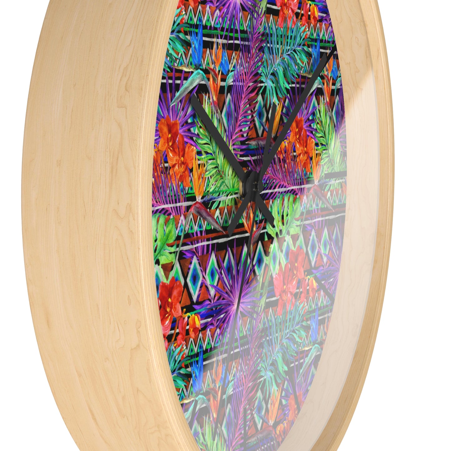 Neon Jungle Wall Clock - Perfect for Tropical Lifestyle Lovers