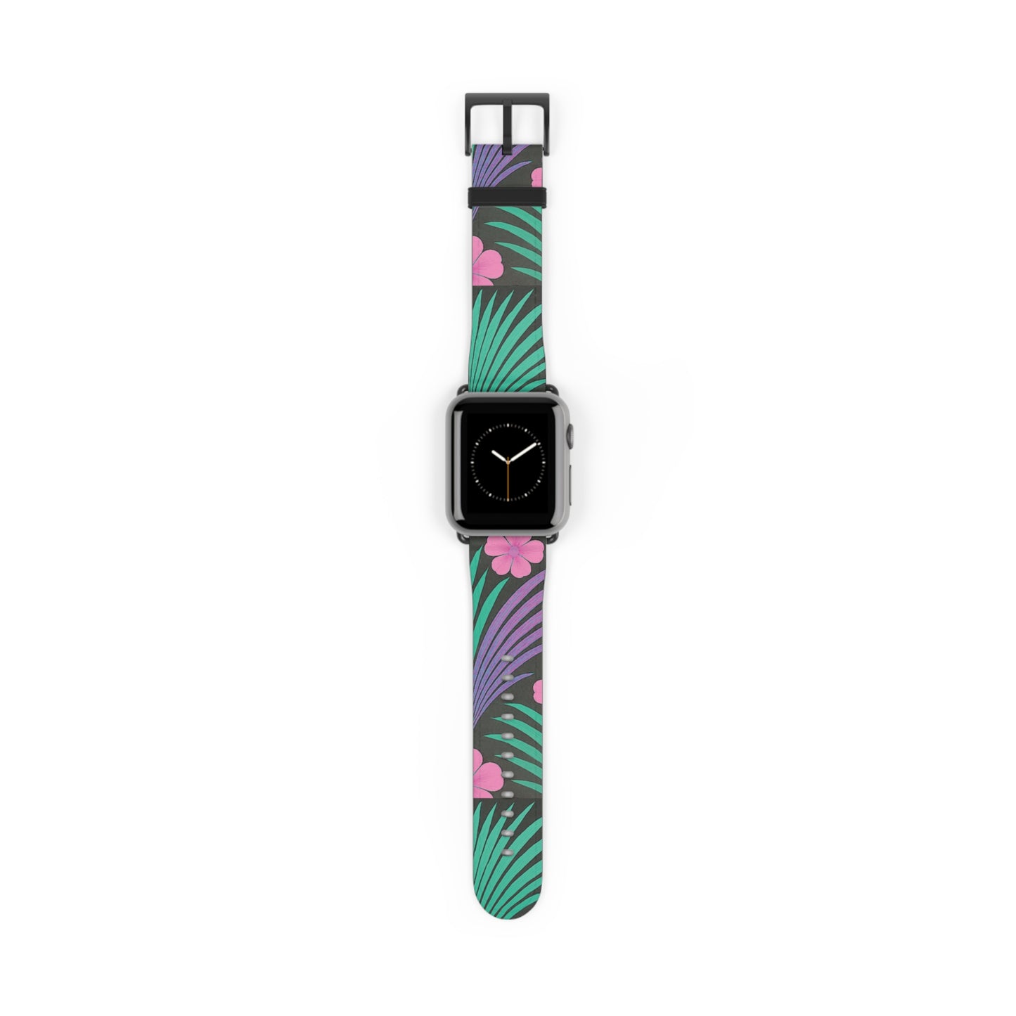Apple Watch Band - Midnight Hibiscus Deco/Pink