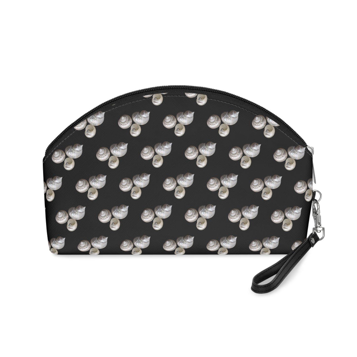 Makeup Bag - White Nautilus Trio, MICRO black