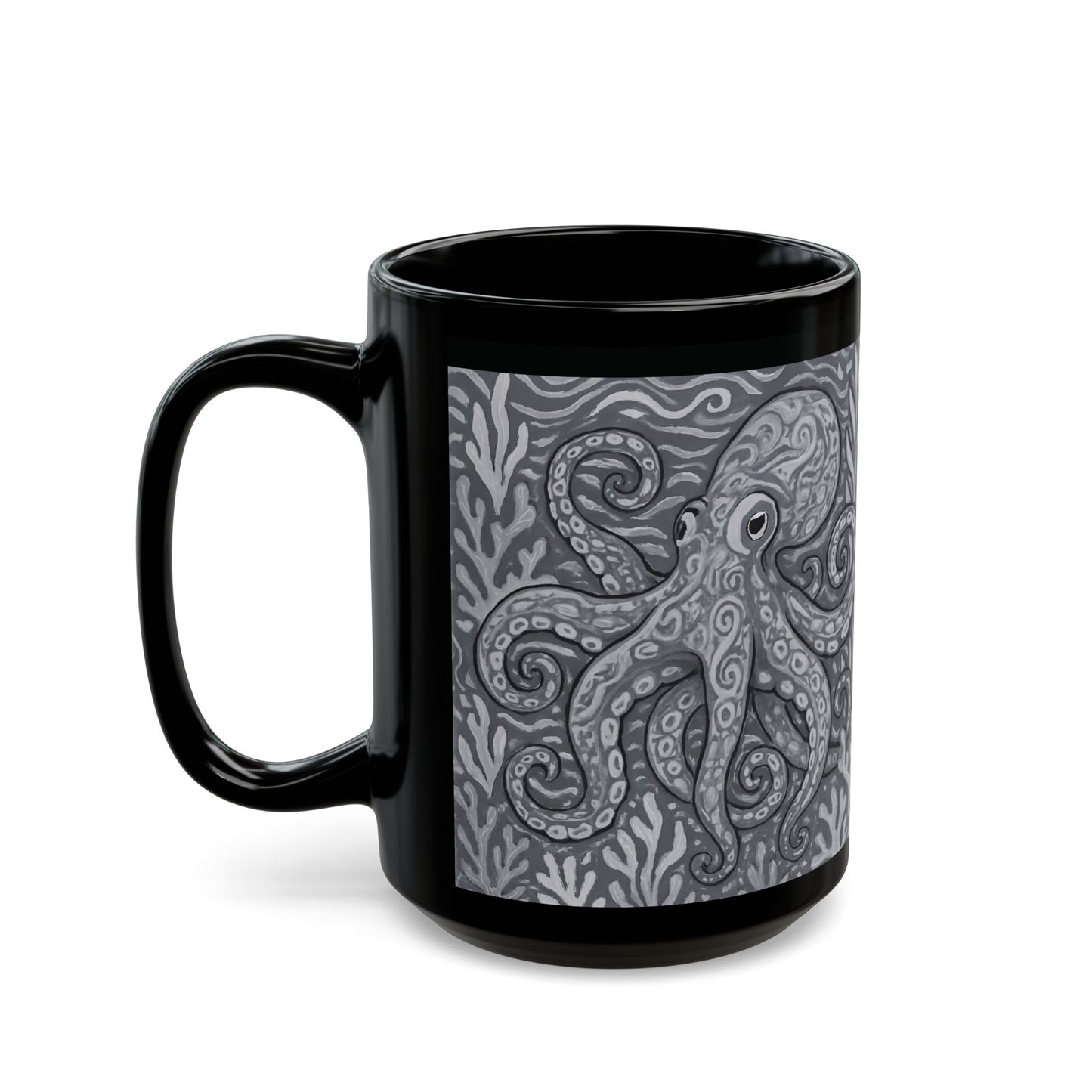 Black Coffee Mug - Noir Kraken Joe