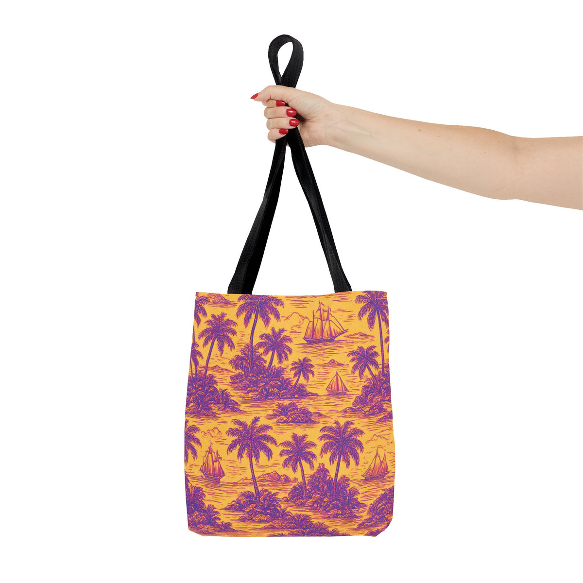 Faraway Toile/Pop Tote Bag - 3 Sizes