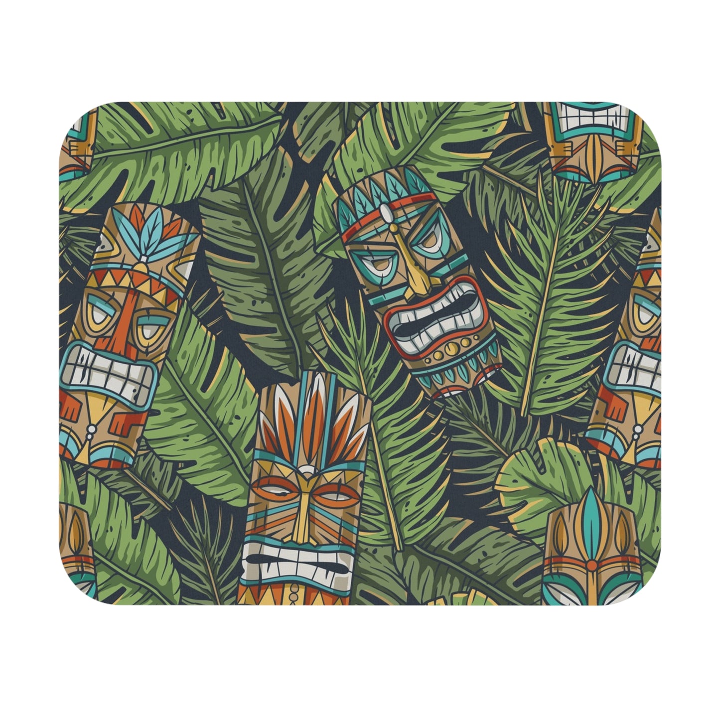 Mouse Pad (Rectangle) - Tiki Greenery