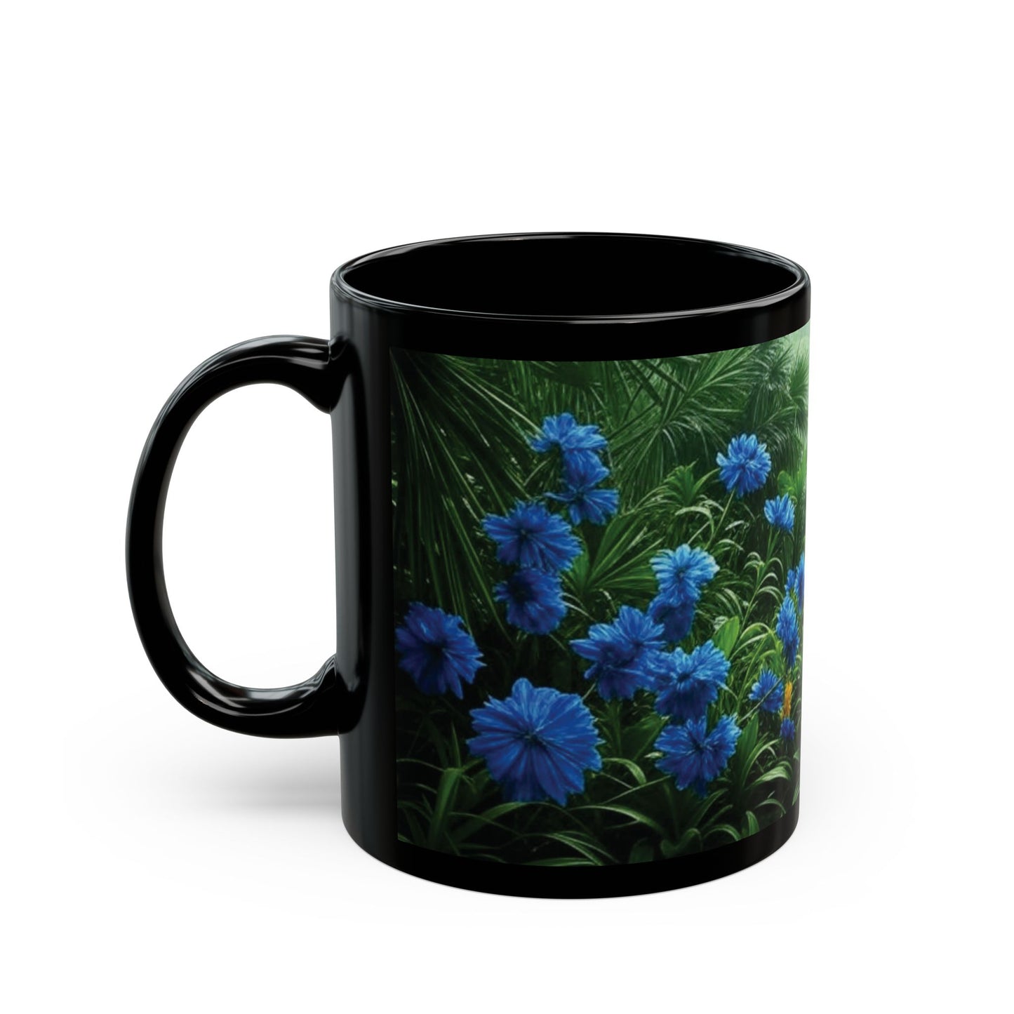 Black Coffee Mug - After a Rainforest Rain/Macro
