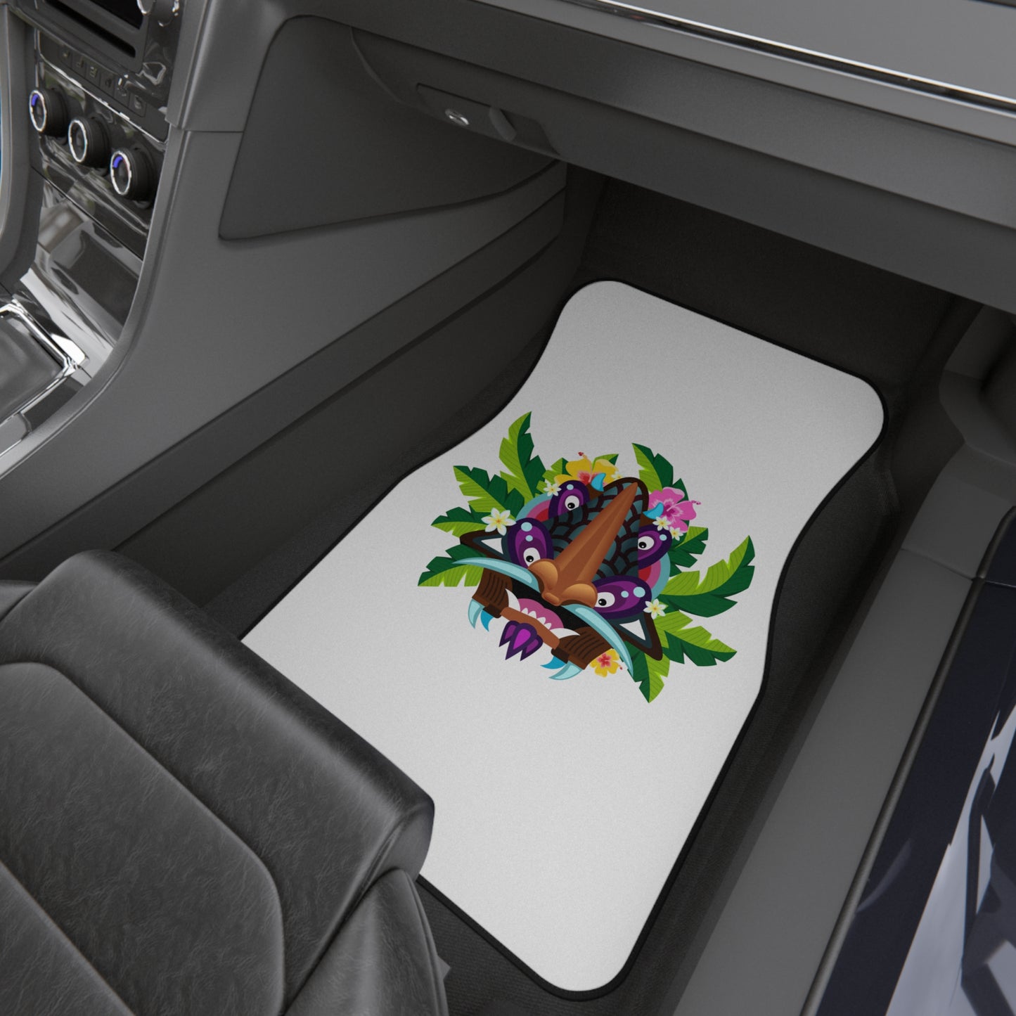 Tropical Tiki Boss Hake Car Floor Mats - SET of 2