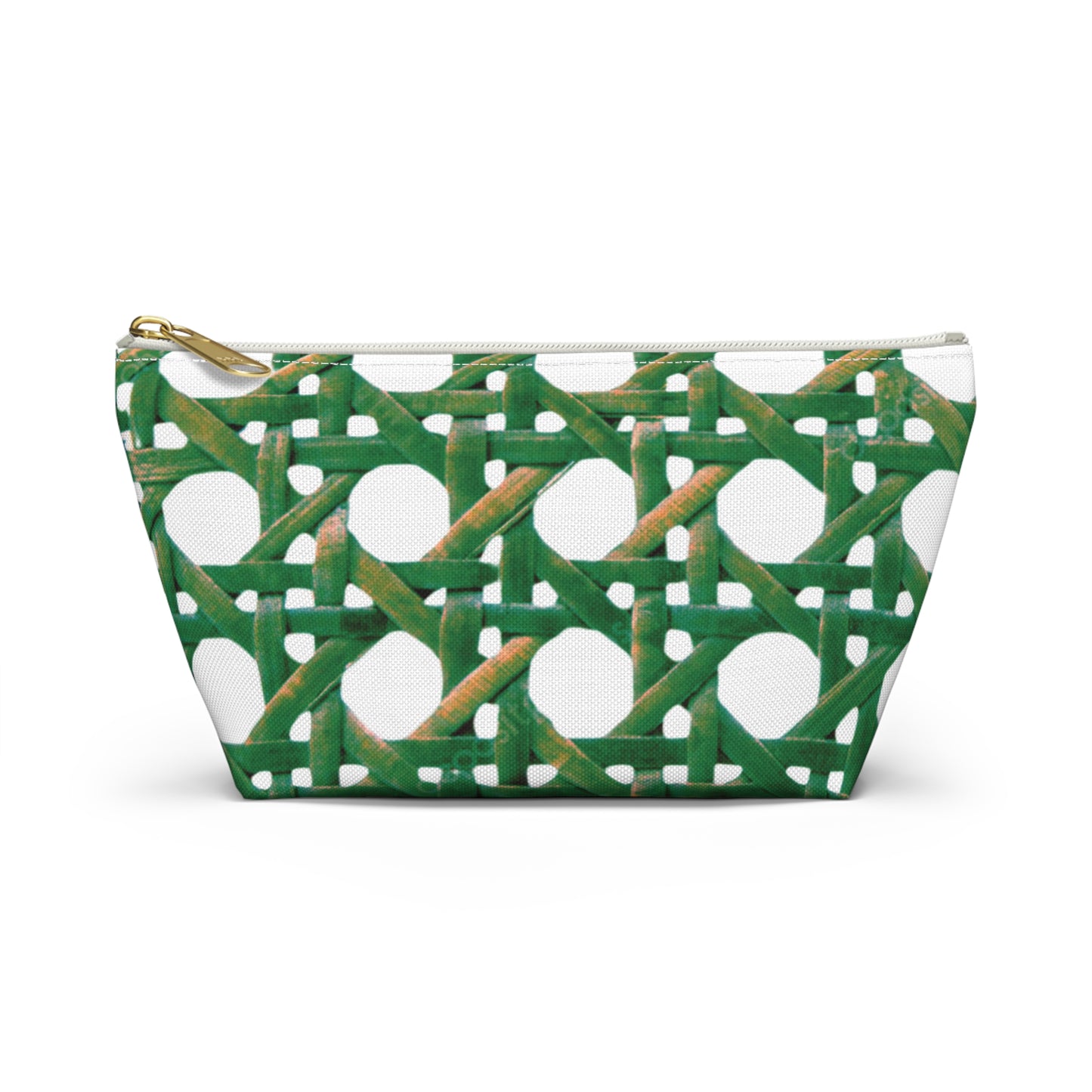 Tropical Accessory Pouch, 2 sizes | Makeup Bag | Perfect for Travel & Everyday Use / Beach Chair Wicker, Green