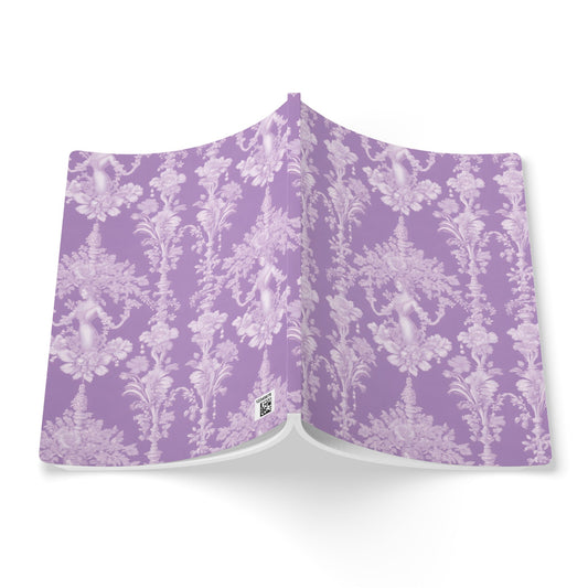 Softcover Journal - Pearl Lady Toile, purple