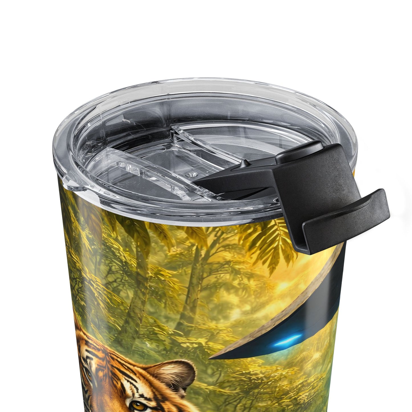 20 oz Alien Tumbler — UFO & Jungle Insulated Coffee Travel Cup