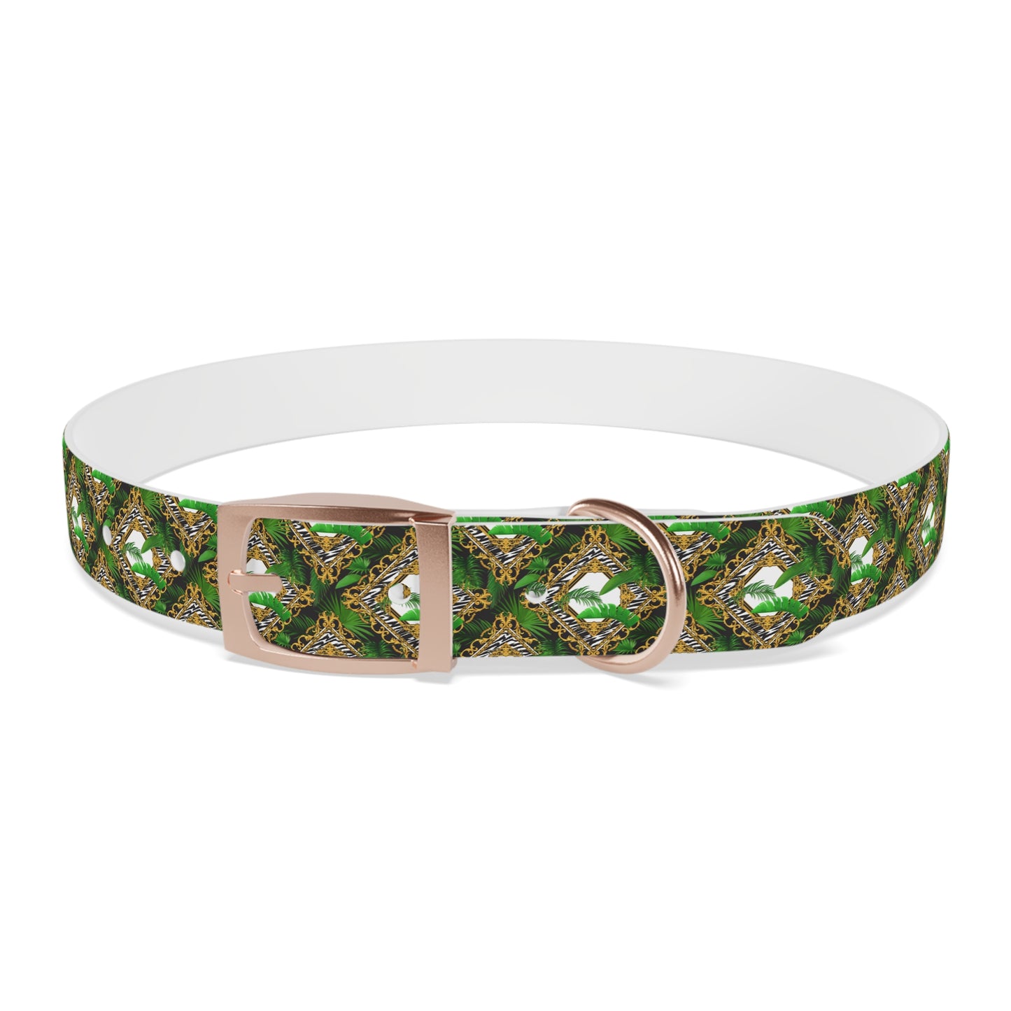 Dog Collar - Jungle Luxe White