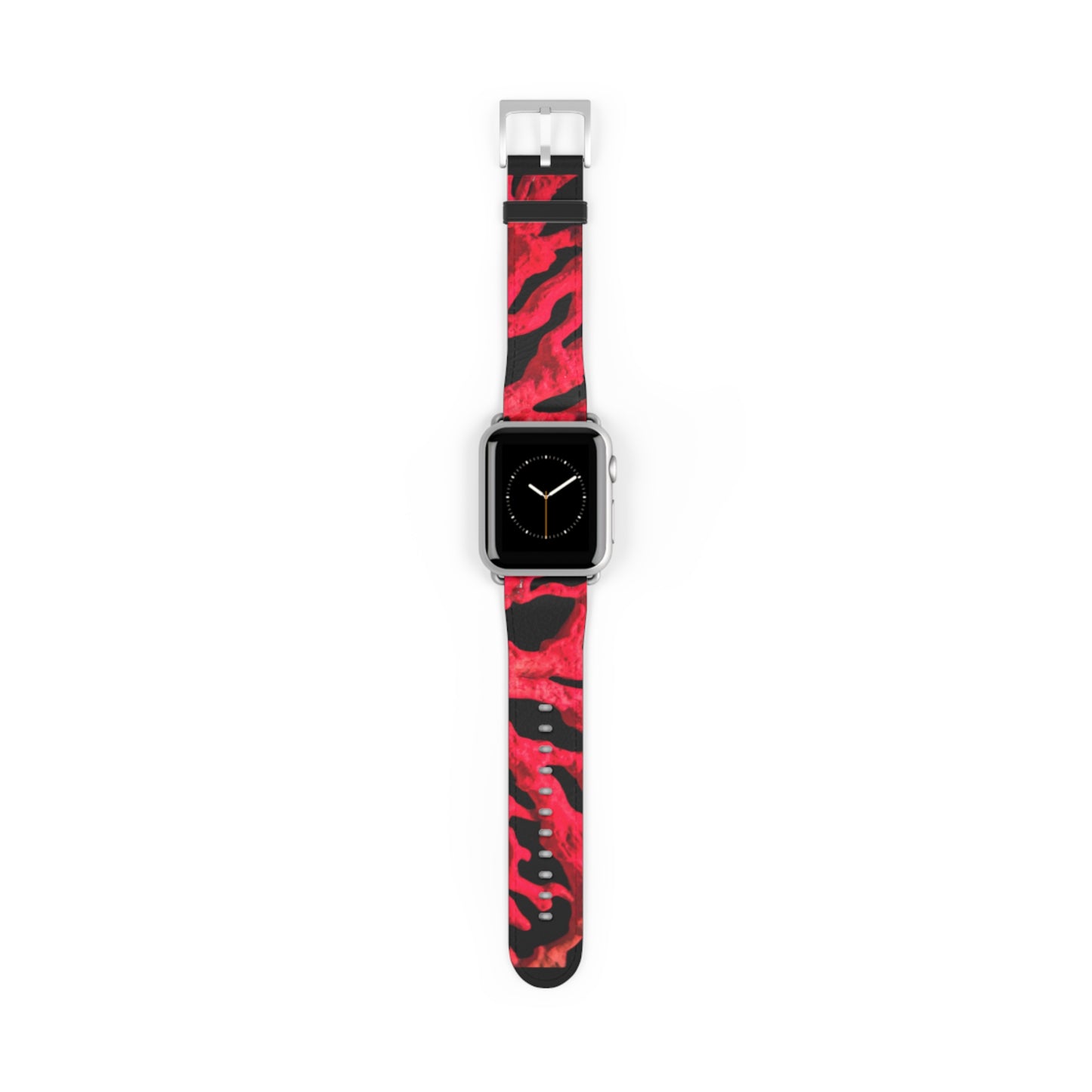 Apple Watch Band - Red Coral, black background