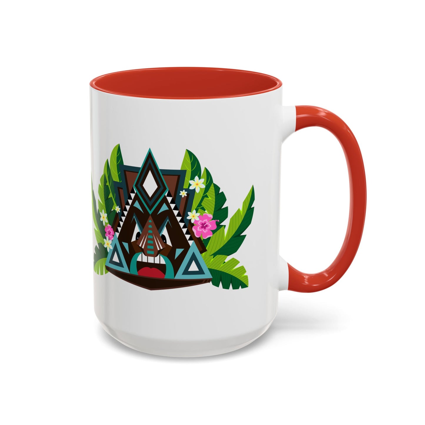 Accent Coffee Mug (11, 15oz), 8 Colors - Tiki Boss Kai