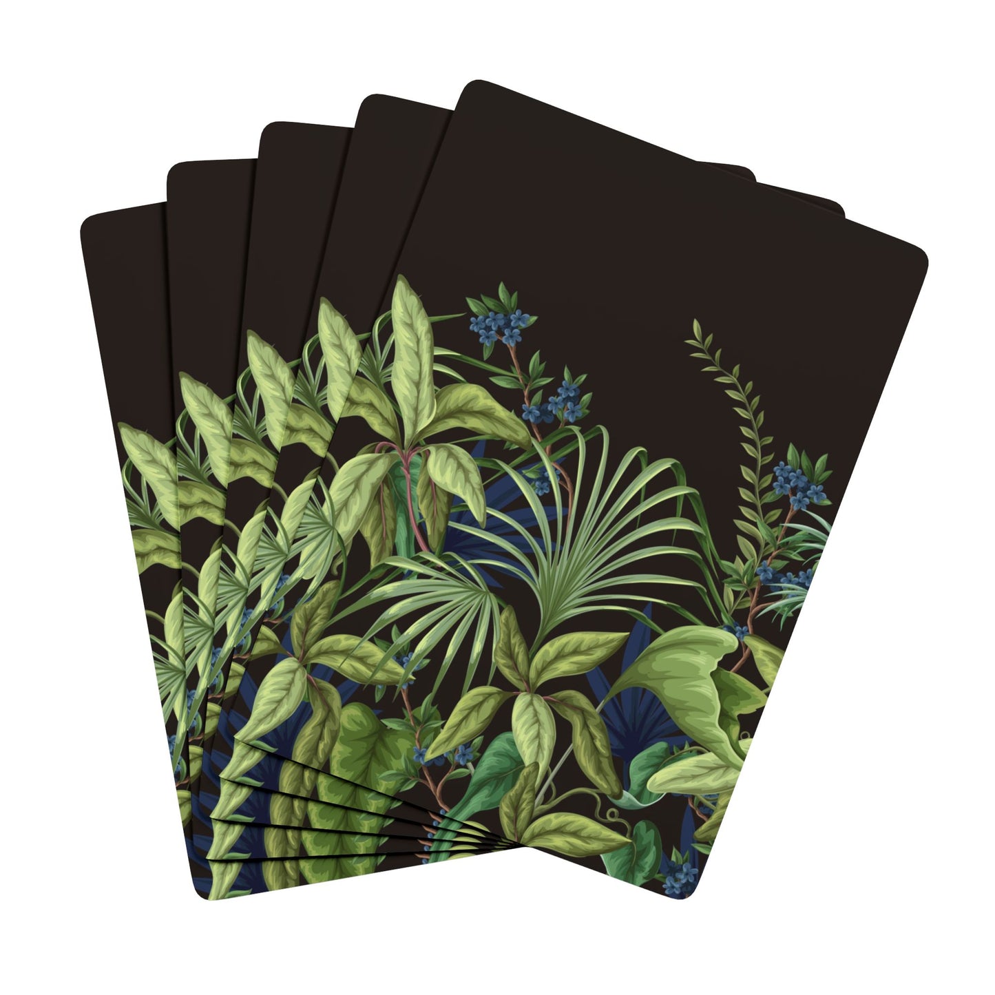 Poker Playing Cards -  Midnight Jungle