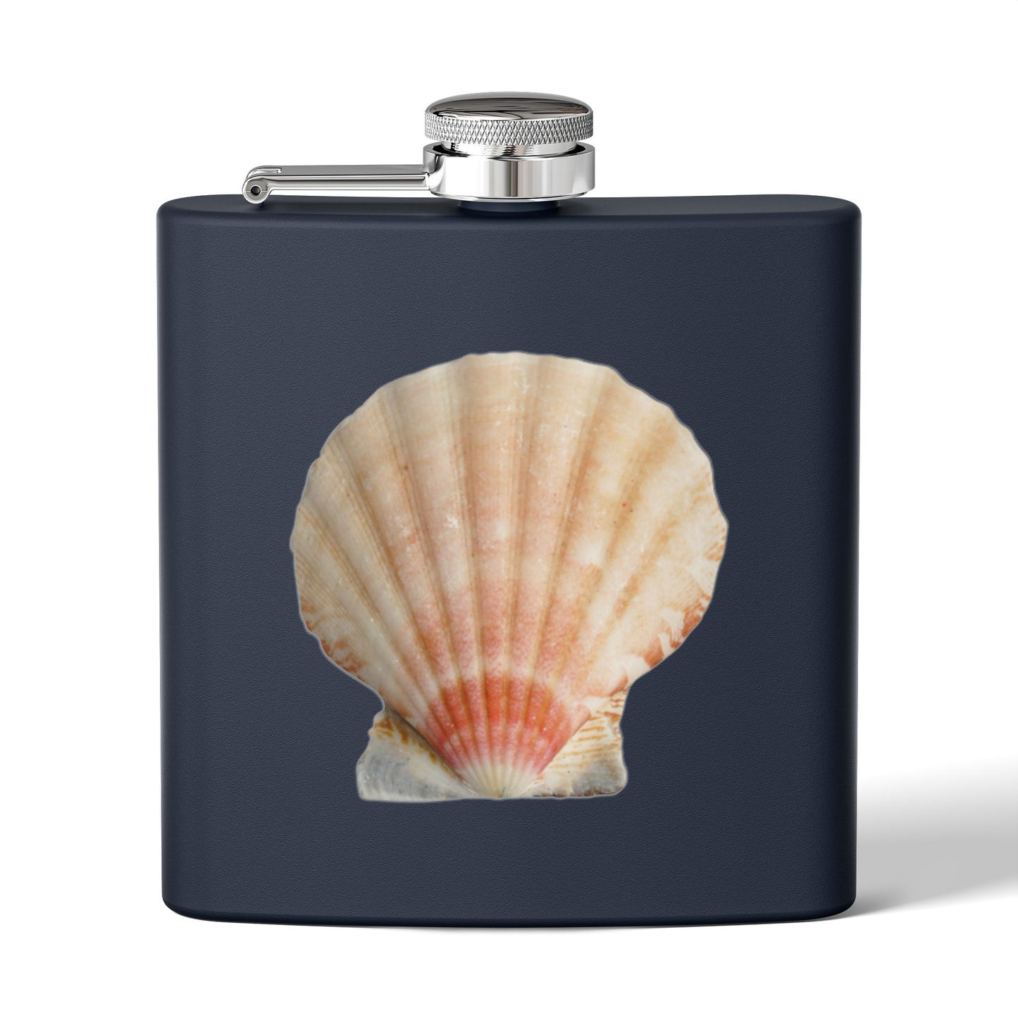 Tropical Stainless Steel 6 oz. Flask, Many Colors  – Rea Scallop Shell