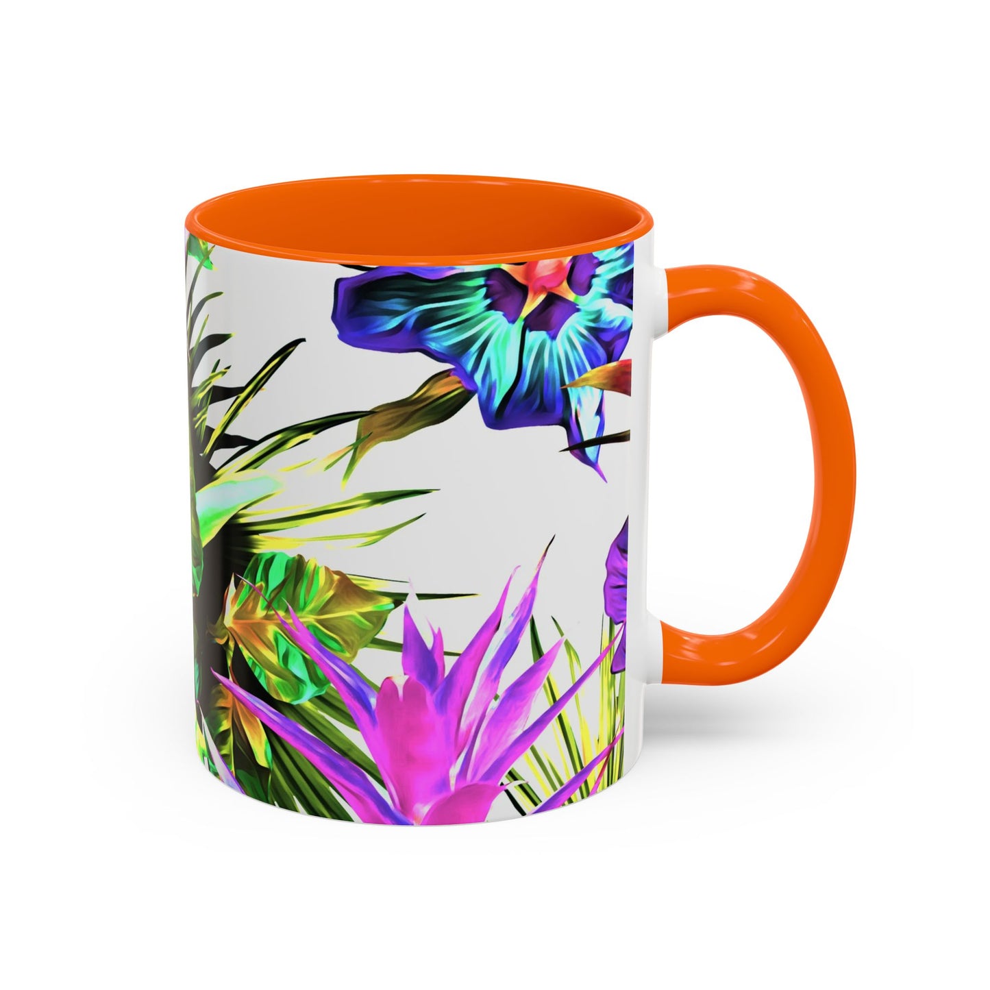 Accent Coffee Mug (11, 15oz), Plant Palooza, white / Various Colors