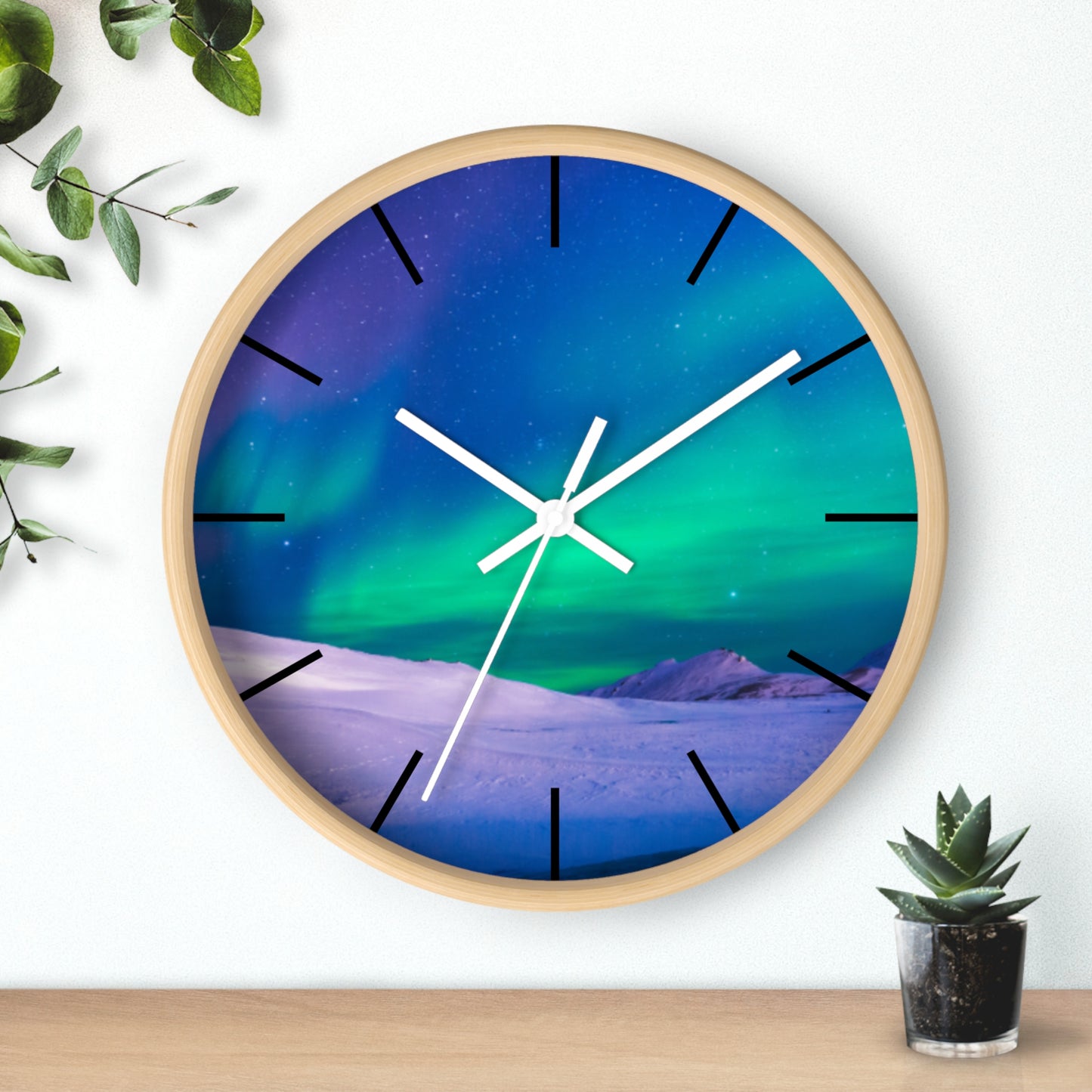 Wall Clock, Cold Ocean Lights/Peacock, Hands/Base Variants