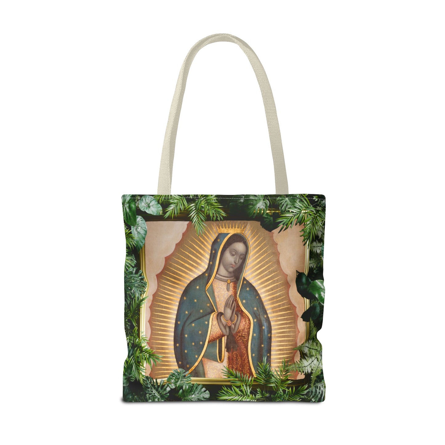 Religious Our Lady of Guadalupe Tropical Tote Bag - 3 Sizes