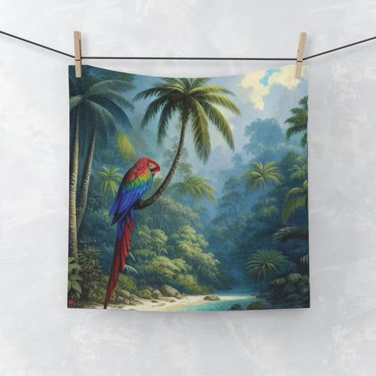 Face Towel -  Sleeping Beauty Parrot