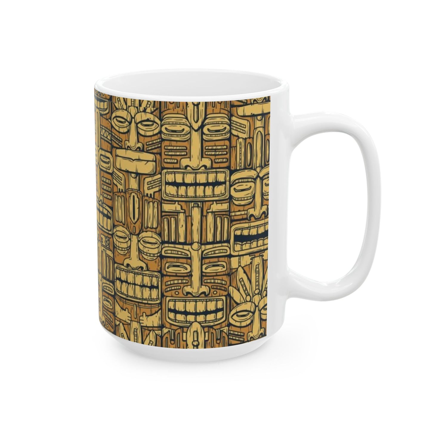 Ceramic Mug, (11oz, 15oz) - Old Tiki Totems