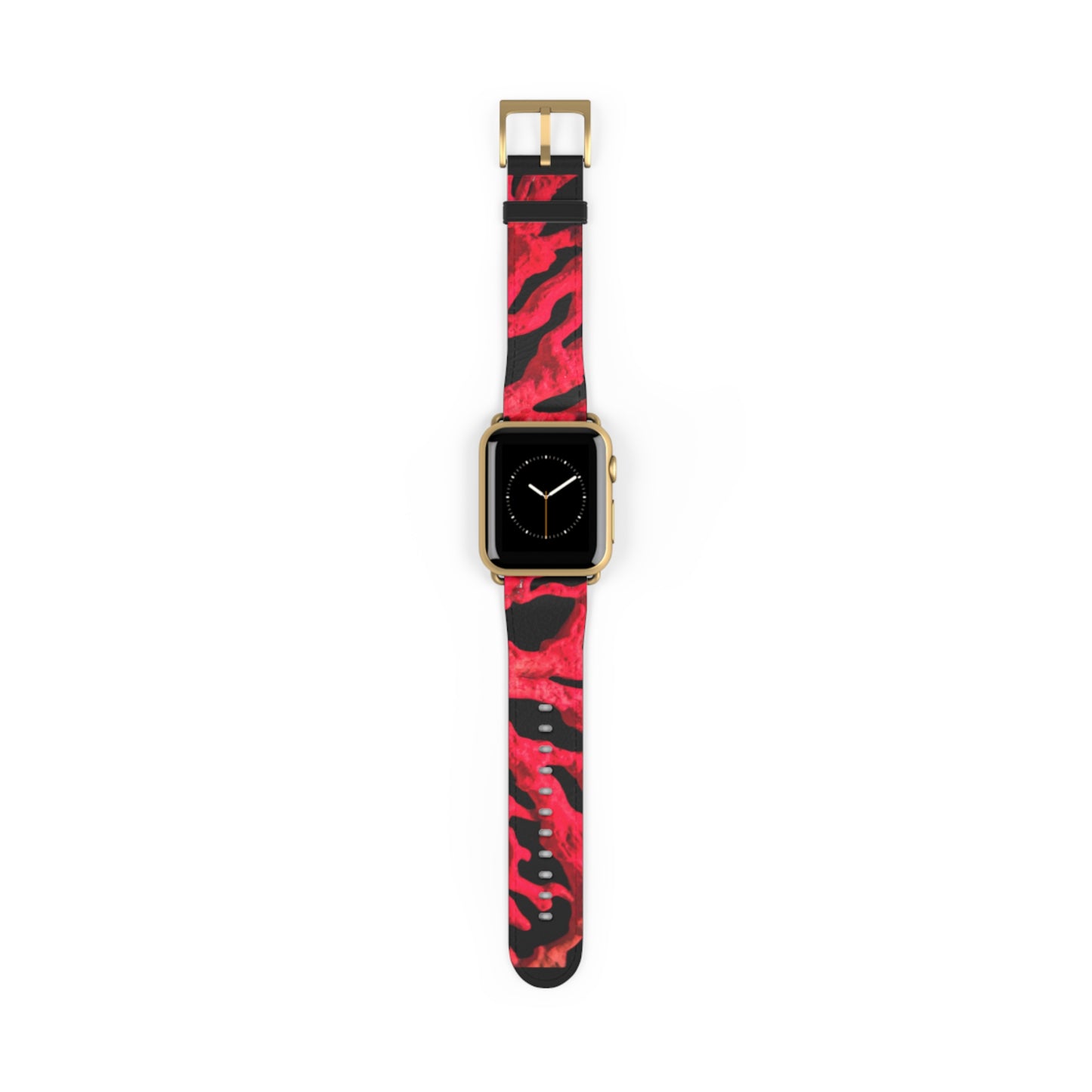 Apple Watch Band - Red Coral, black background