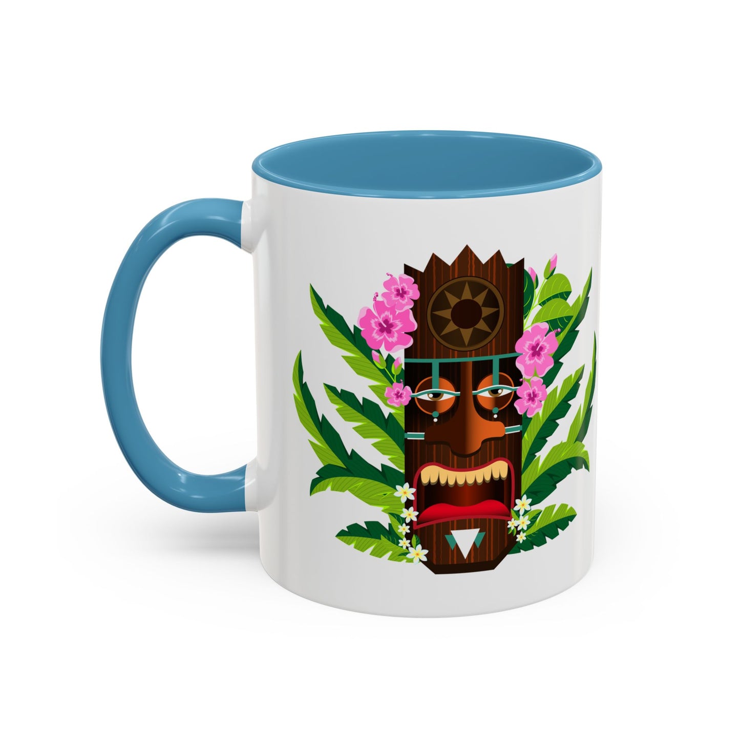 Accent Coffee Mug (11, 15oz), 8 Colors - Tiki Boss Nani