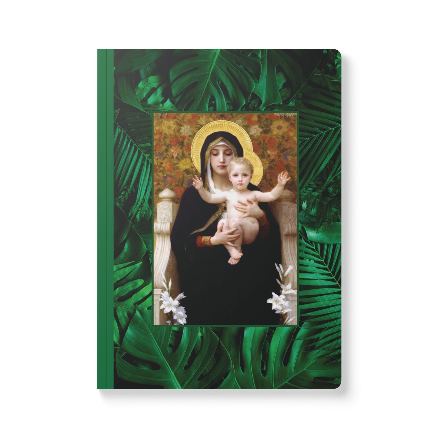 Religious Softcover Journal - Tropical Rainforest Madonna of Lilies