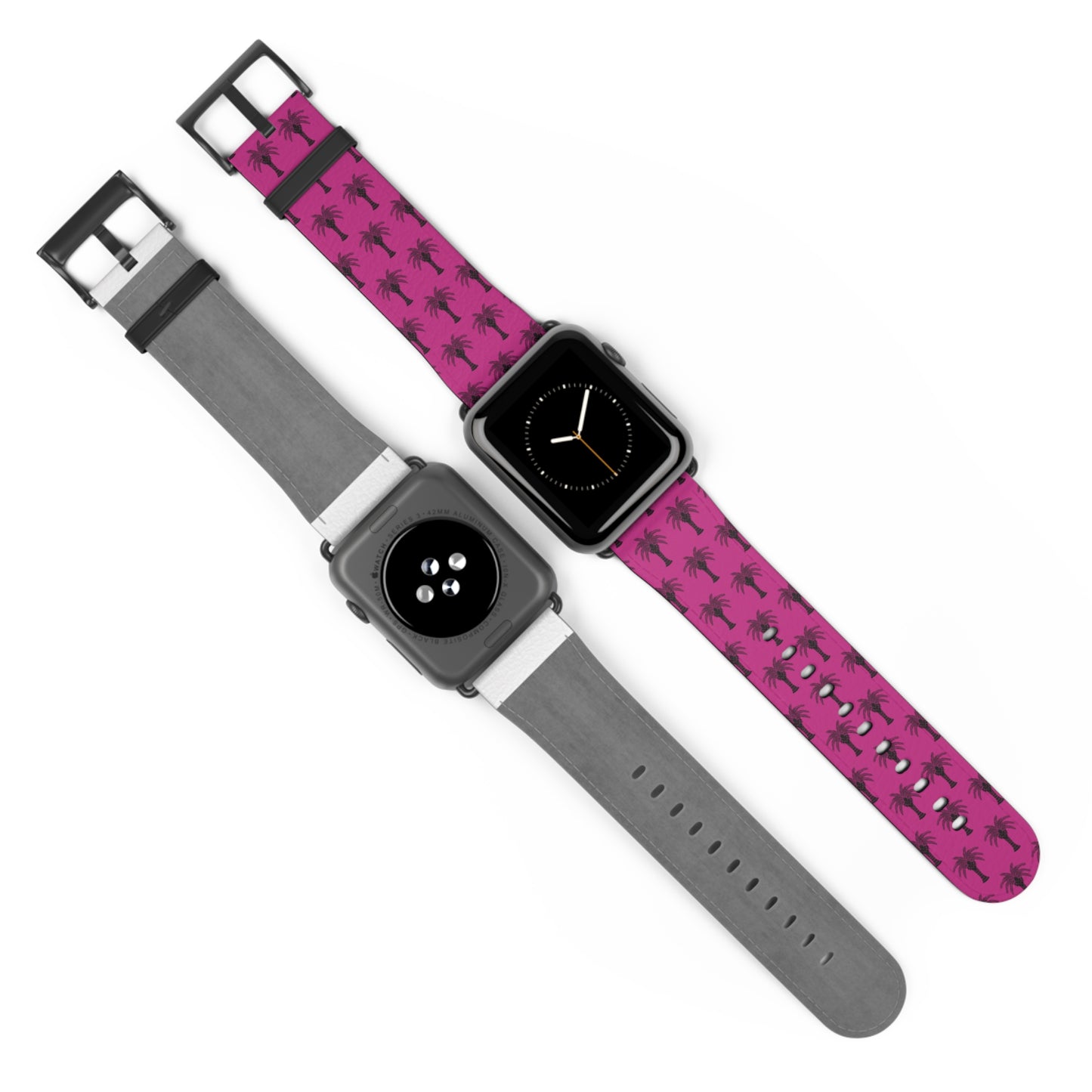 Apple Watch Band - Art Deco Palm, Repeat Pink