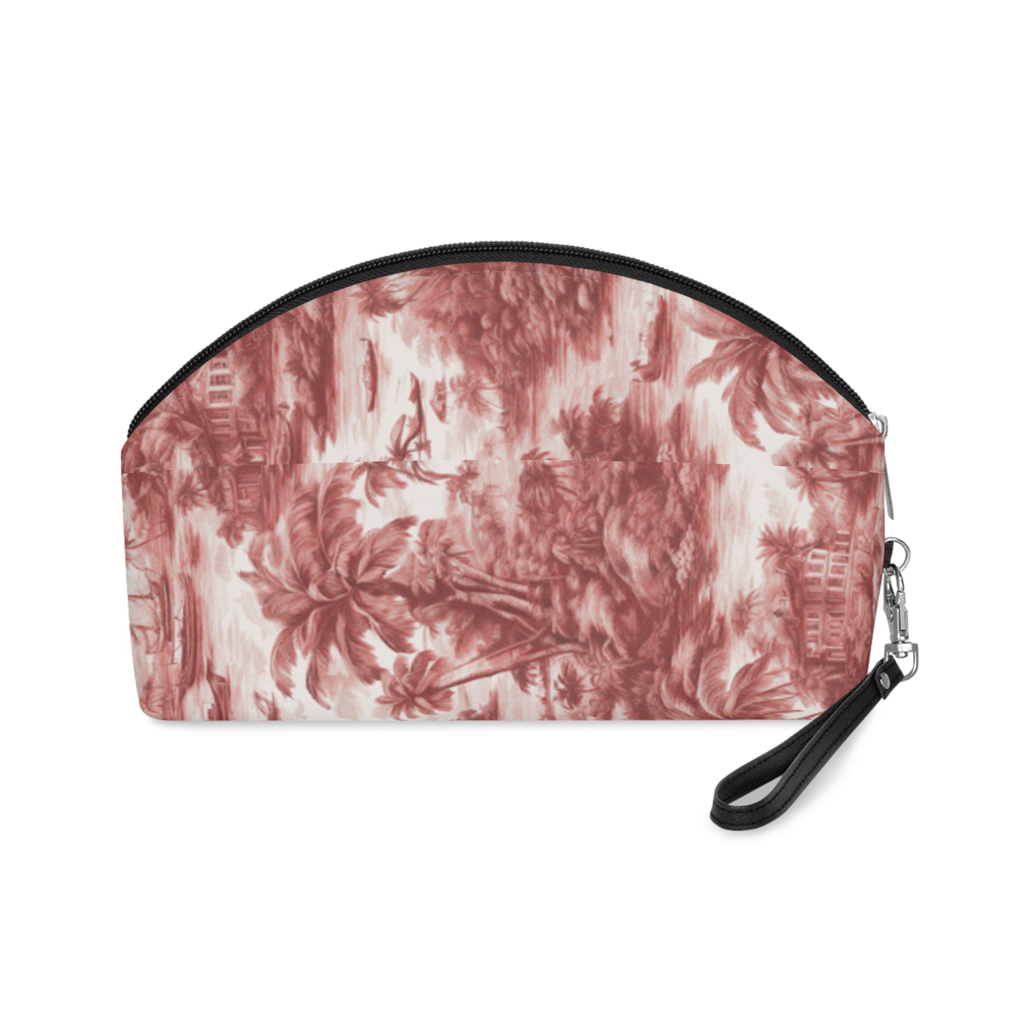 Makeup Bag - Tropical Toile #1, MACRO russet