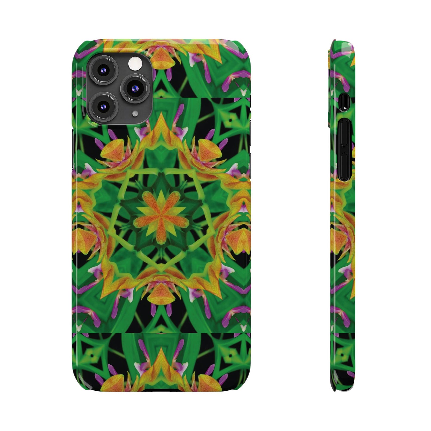 Slim Phone Cases - Orchid Kaleidoscope #2