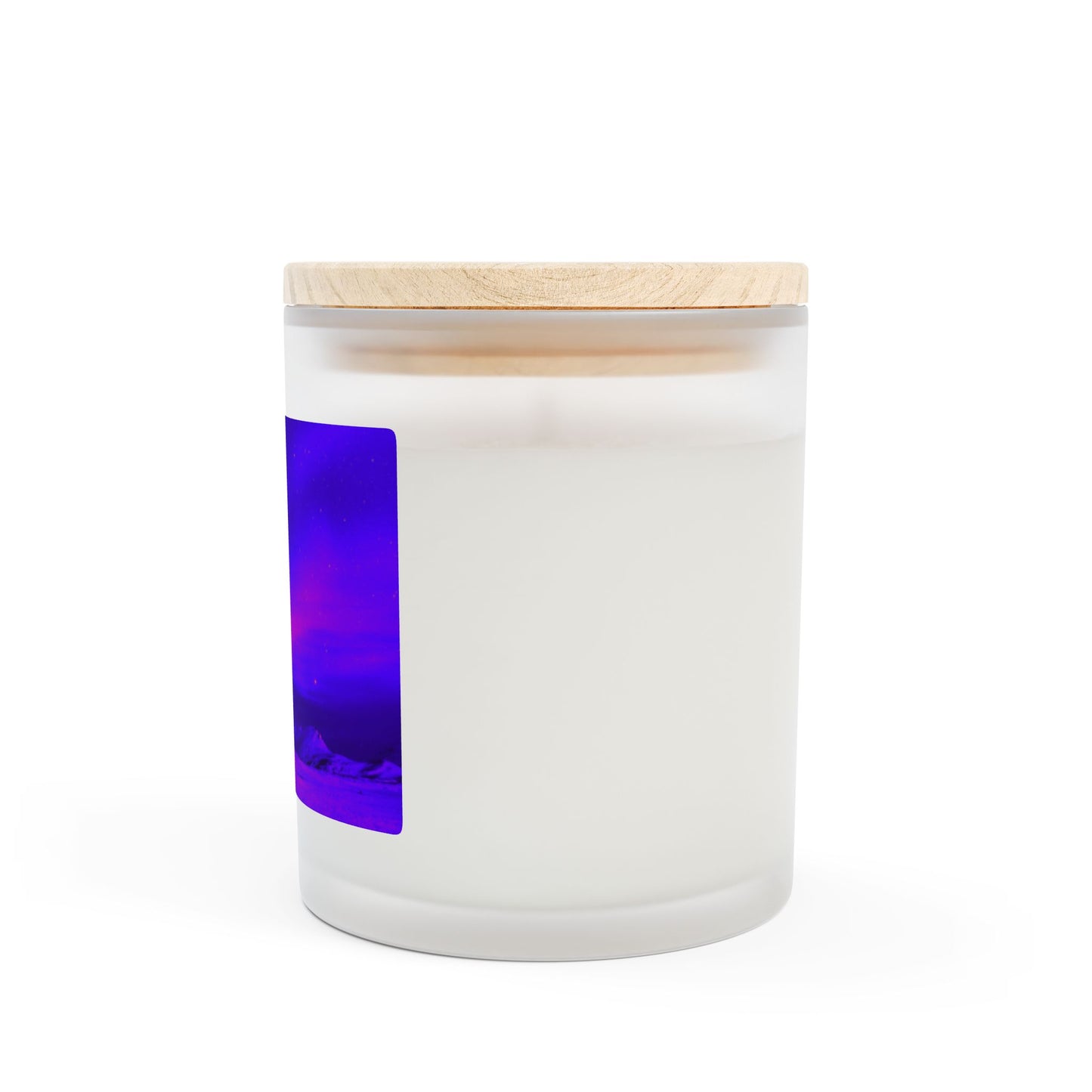 Frosted Glass Candle, 11oz - Cold Ocean Lights, Midnight