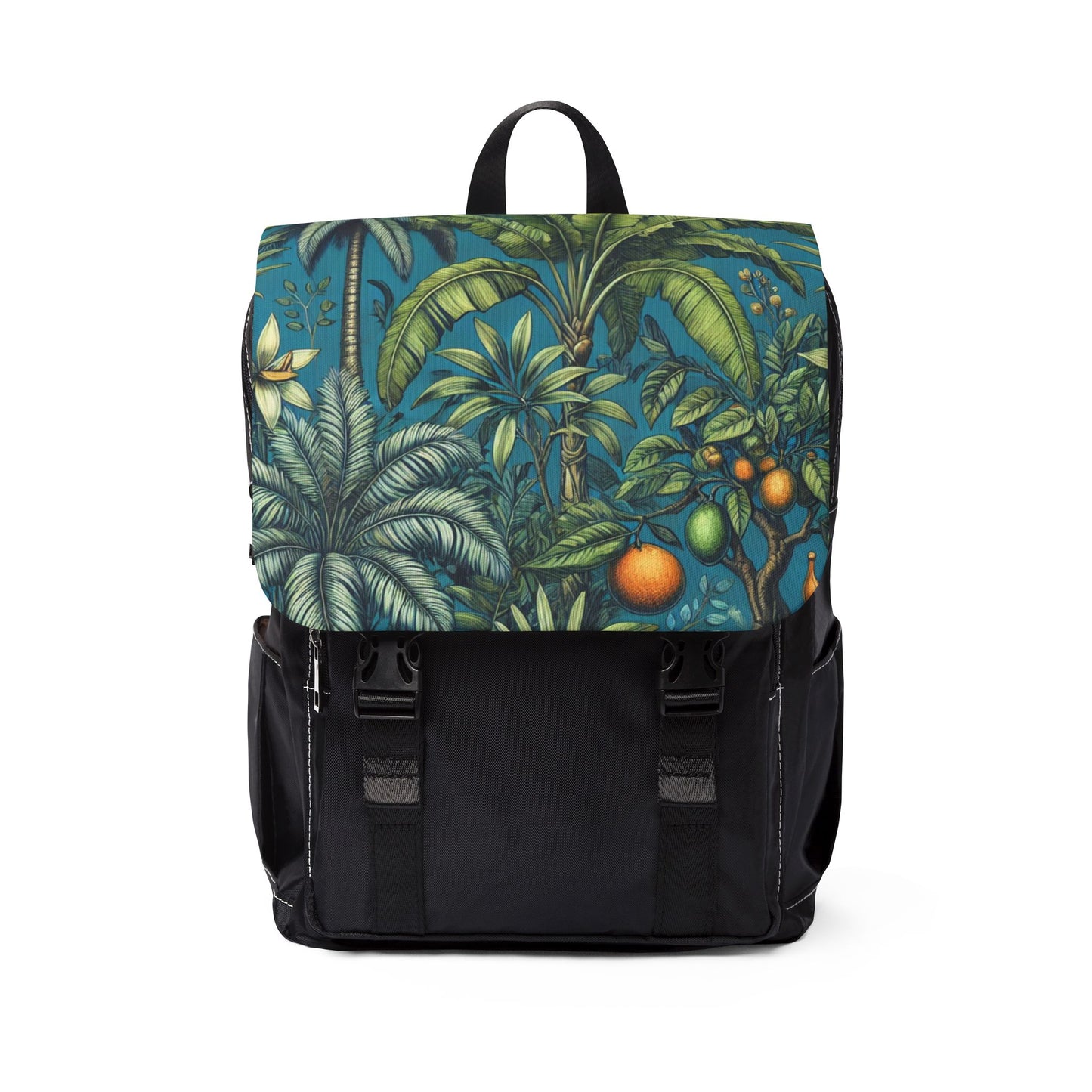 Tropical Fruit Blue Casual Backpack - Perfect for Everyday Adventures