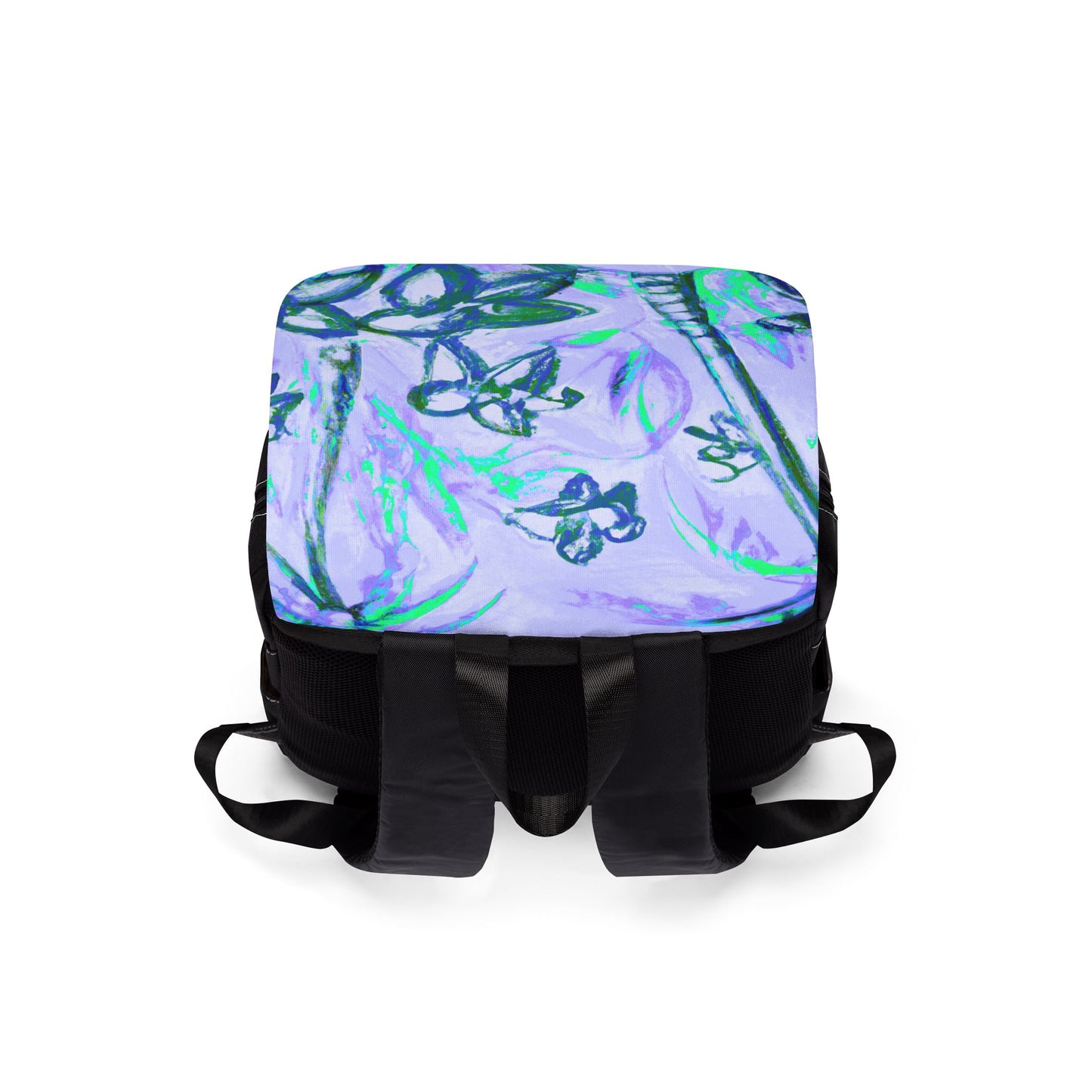 Tropical Doodles/Lilac Casual Backpack - Perfect for Everyday Adventures